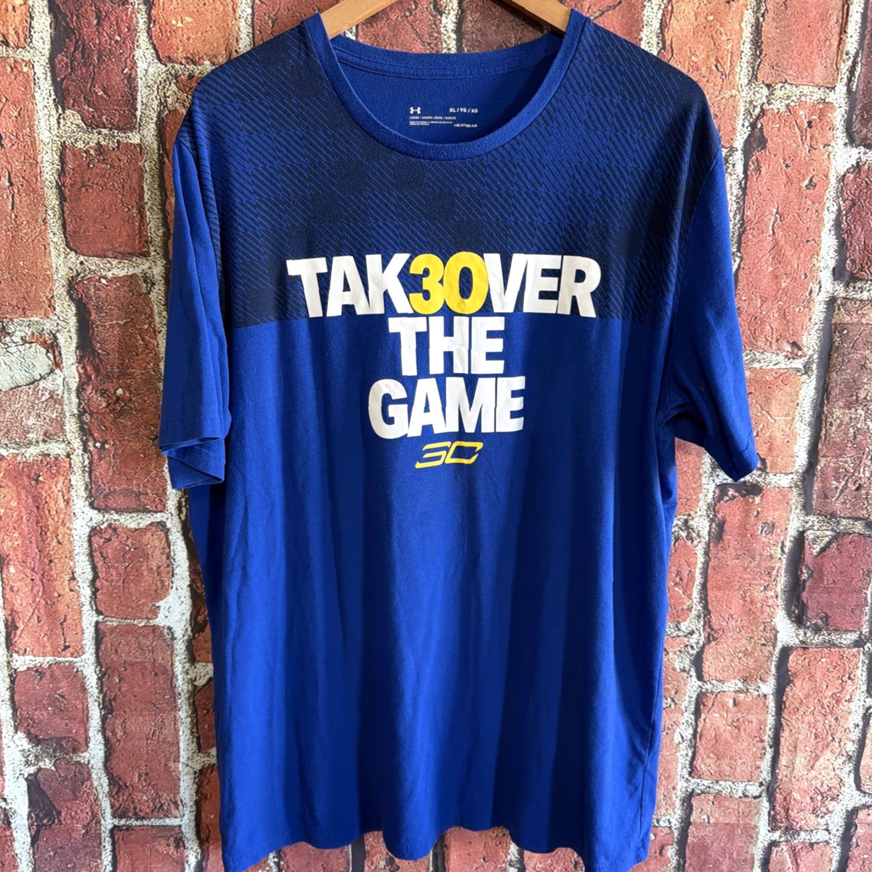 Under Armour VINTAGE Under Armour Shirt Mens XL Blue Steph Curry TAK30VER the Game Shirt XL Mens Blue Steph Curry TAK30VER the Game Size US XL / EU 56 / 4 - 2 Thumbnail