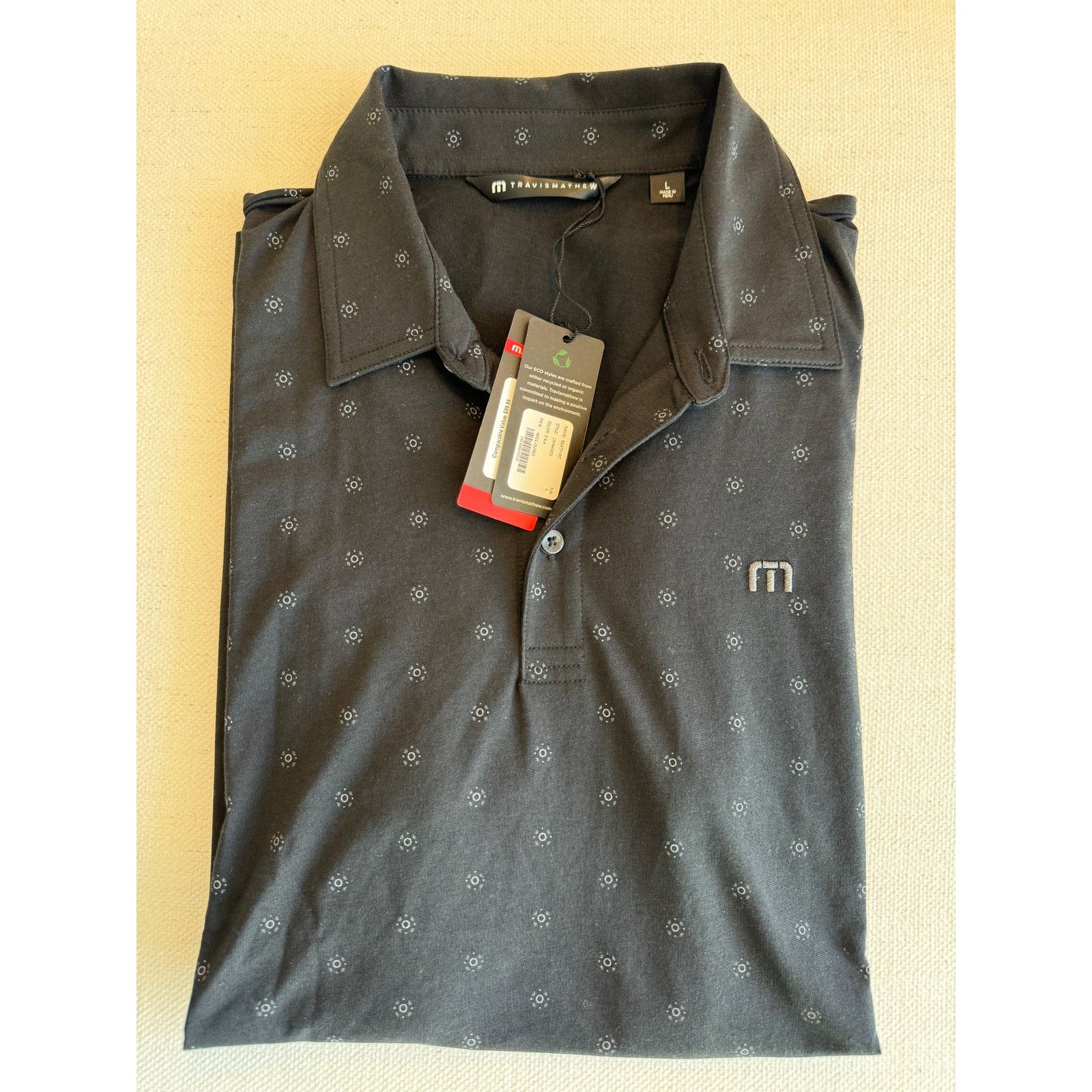 TravisMathew Travis Mathew Polo - Men’s (L) Black Size US L / EU 52-54 / 3 - 4 Thumbnail