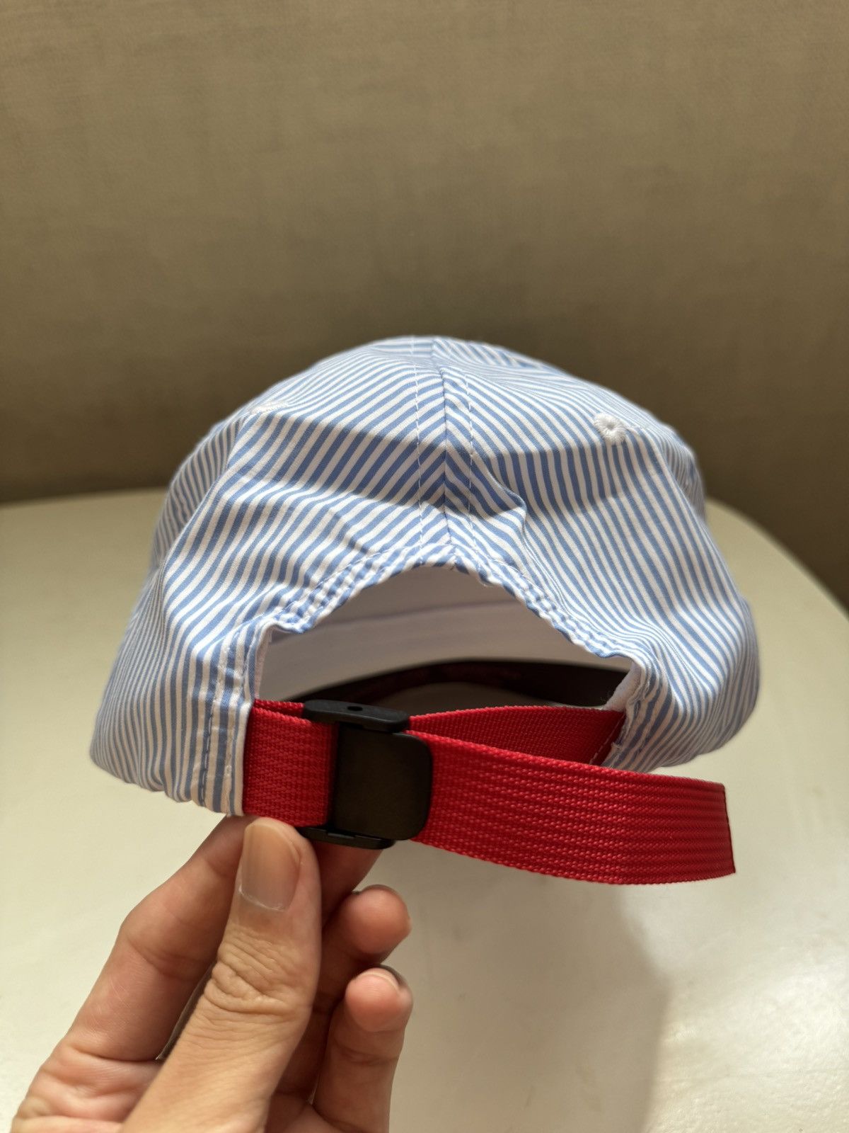 Alex Zono (New) Alex Zono Dad Cap Stripe Blue Running Hat Size ONE SIZE - 3 Thumbnail