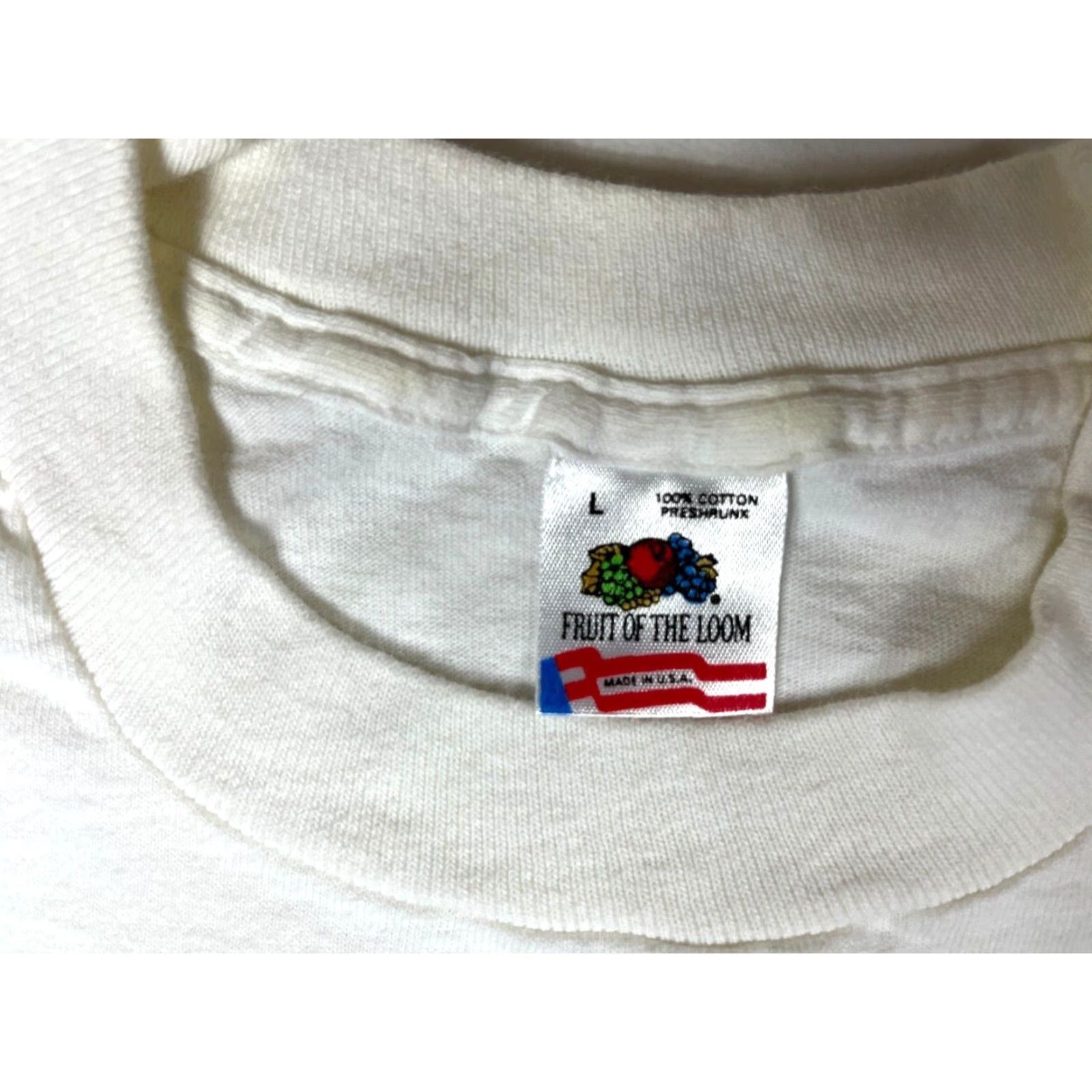 Fruit Of The Loom VINTAGE Dallas Texas Graphic T-Shirt Unisex Adults L White Cotton 90s Fruit of the Loom Made in USA Crew Neck Short Sleeve 1990s Graphic Print Size US L / EU 52-54 / 3 - 6 Thumbnail