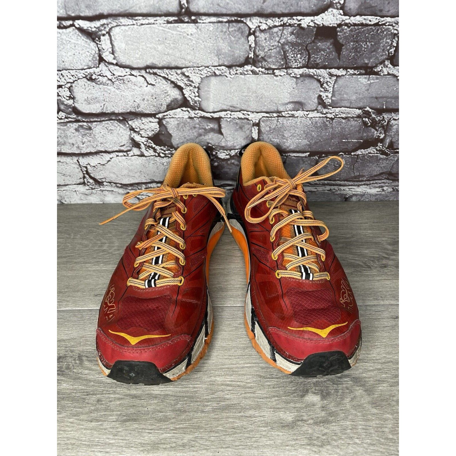 Hoka Hoka One Vibram Mafate Speed 2 Red Synthetic Running Shoes M Size US 9.5 / EU 42-43 - 9 Thumbnail