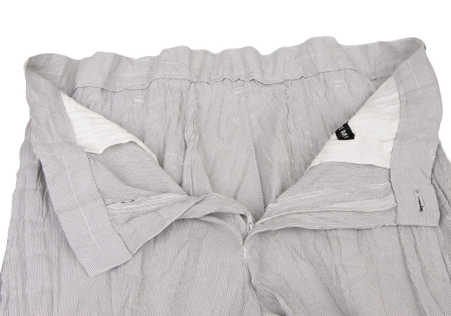 Issey Miyake Pleated Stripe Pants in Gray and White Size US 34 / EU 50 - 5 Thumbnail