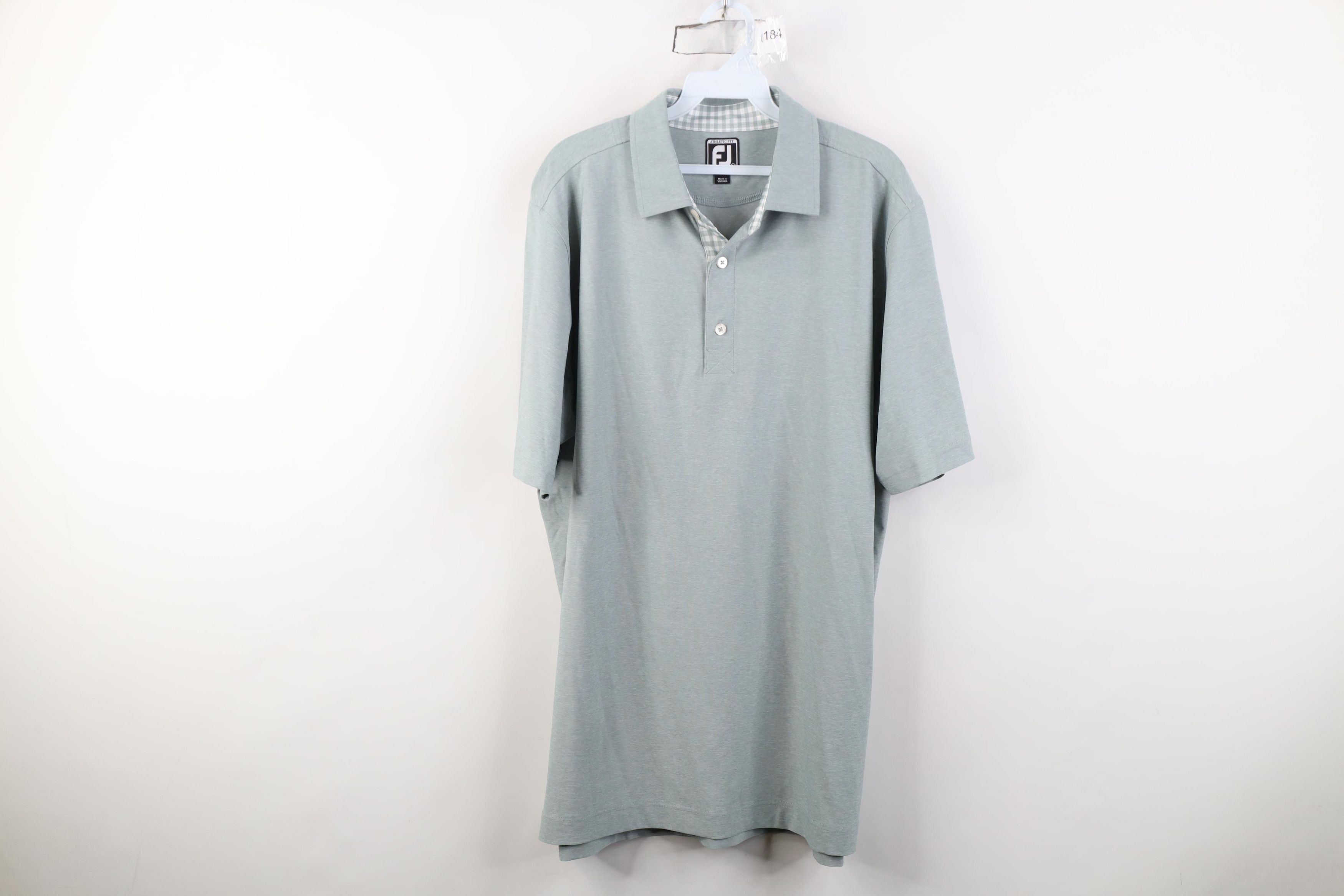 Footjoy FootJoy Fit Embroidered Logo Chambray Stretch Golf Polo Size US L / EU 52-54 / 3 - 1 Thumbnail