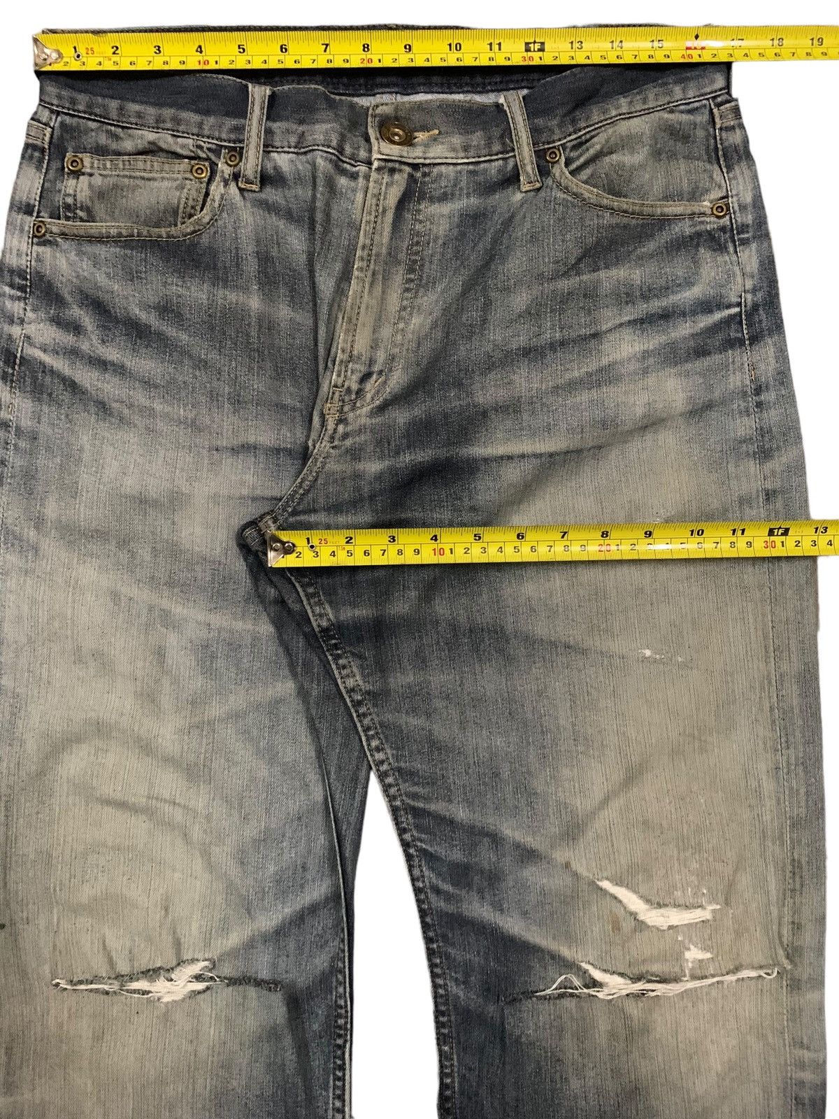 14th Addiction Vintage Japanese Brand Oririn Loose Distressed Grunge Jeans Size US 33 - 14 Thumbnail