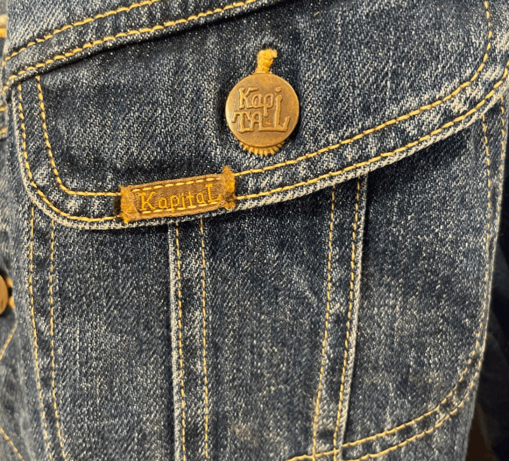 Kapital Denim Westerner Smiley Logo Denim Jacket Size US S / EU 44-46 / 1 - 8 Thumbnail