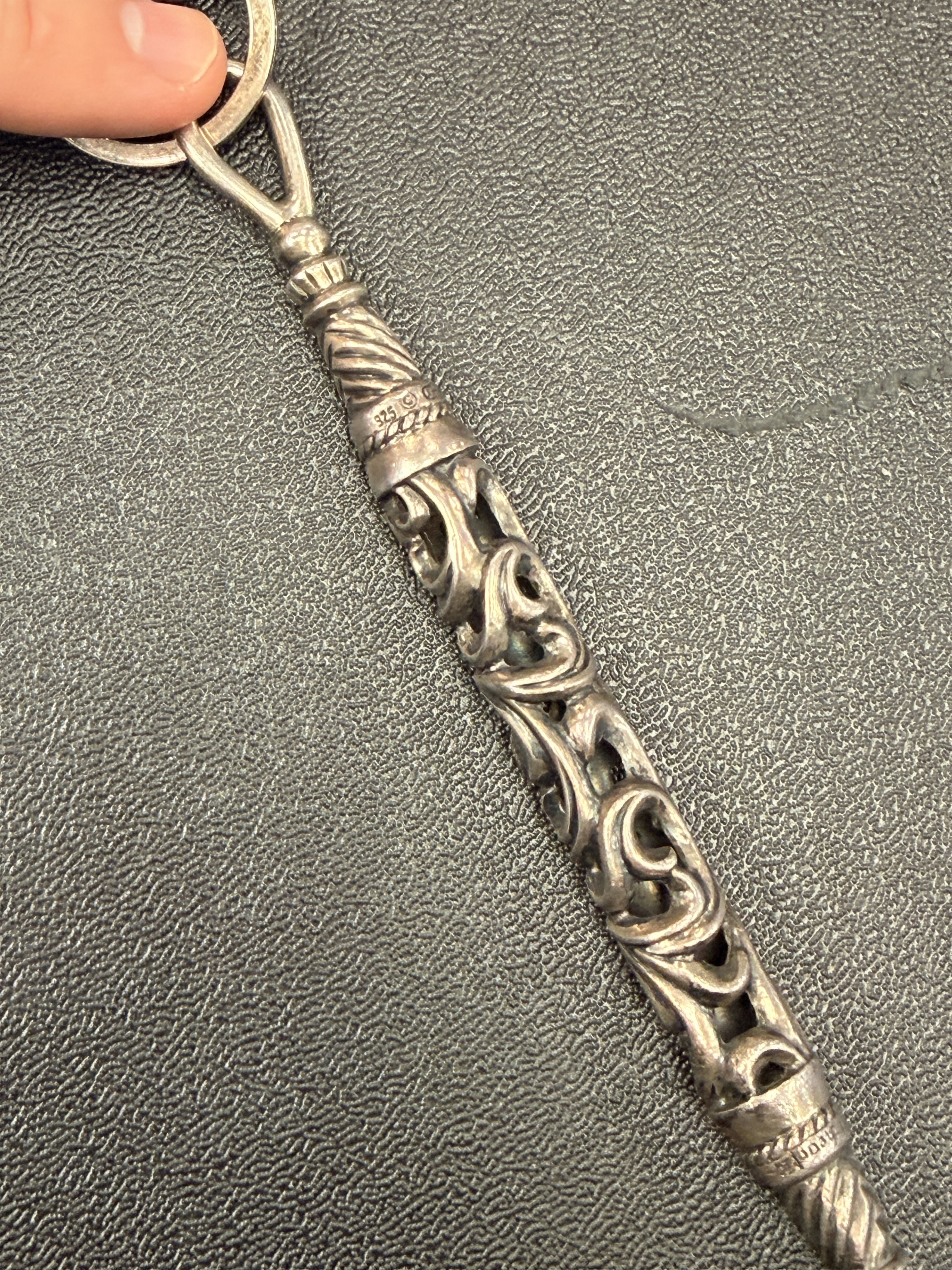 Chrome Hearts Chrome Hearts Silver Roller Link and Dagger Keychain Size ONE SIZE - 9 Thumbnail