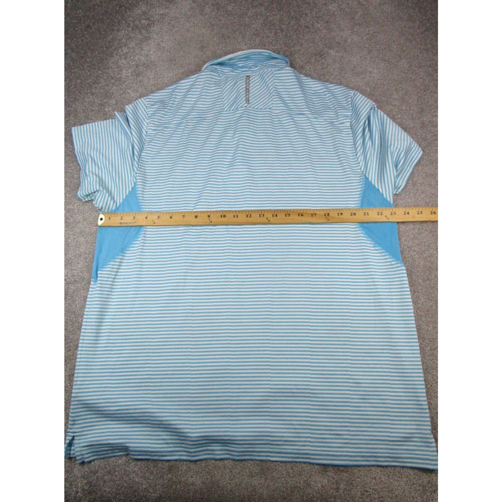 Under Armour Under Armour Polo Shirt Mens 2XL Blue White Coldblack HeatGear Golf Shirt Polo Mens 2XL Blue White Golf HeatGear Polo Size US XXL / EU 58 / 5 - 7 Thumbnail