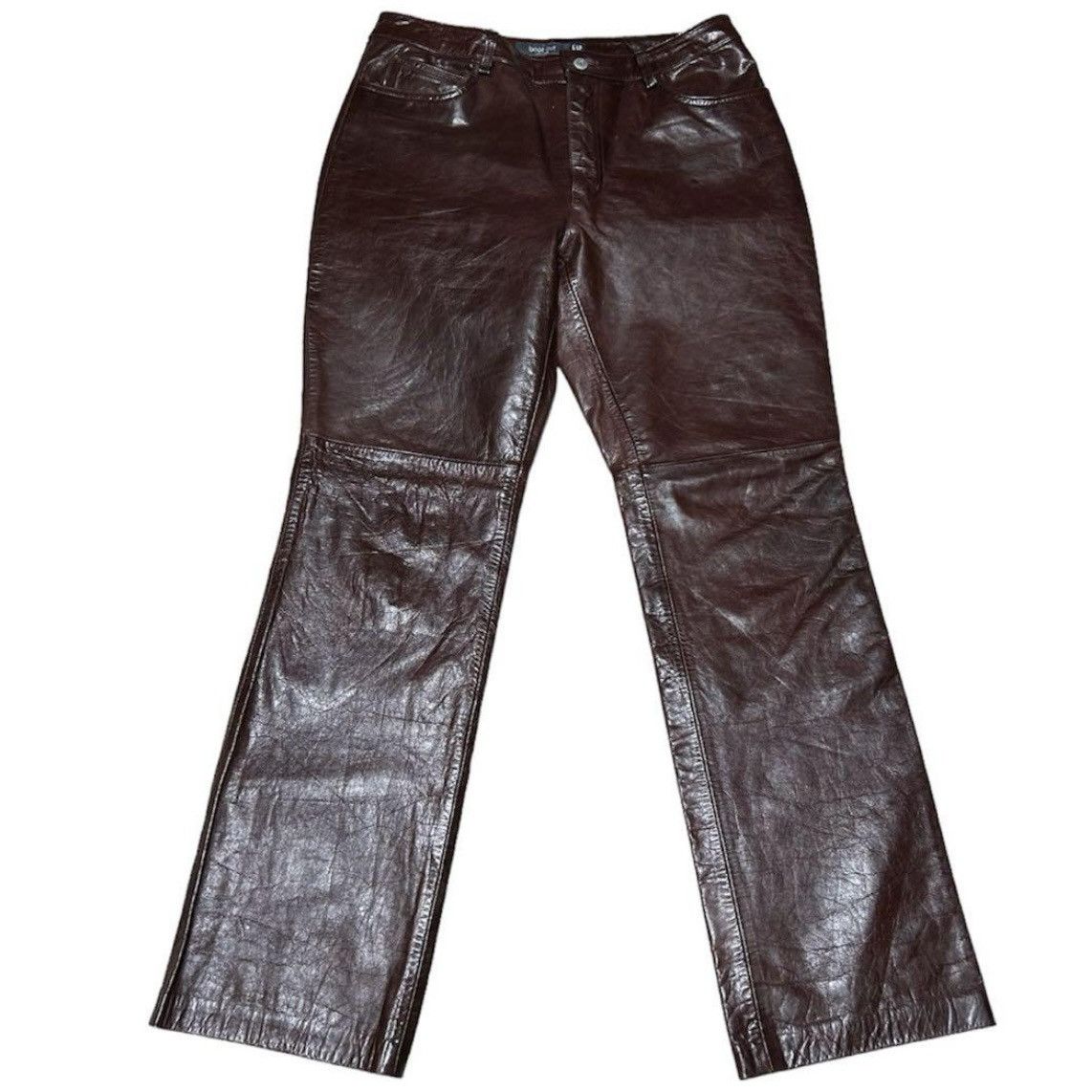 Gap GAP Vintage Boot fit Leather Pants seen on Kanye West Ye 32