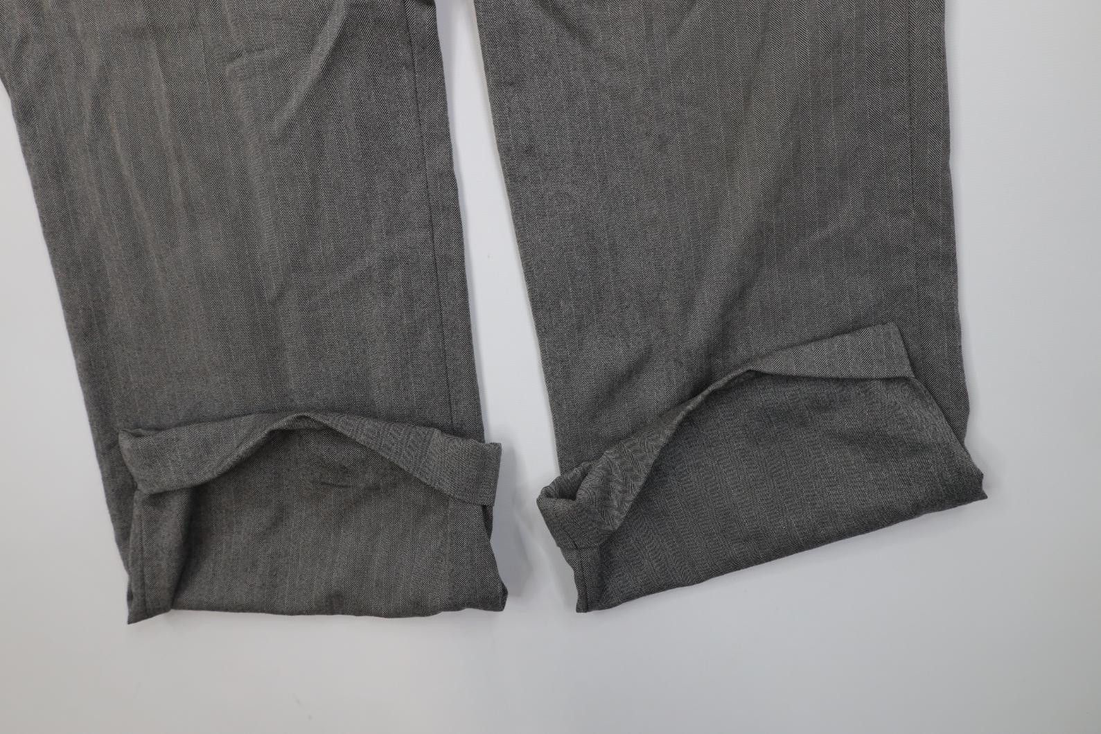 Vintage Vintage 70s Streetwear Herringbone Wide Leg Chino Pants USA Size US 34 / EU 50 - 5 Thumbnail
