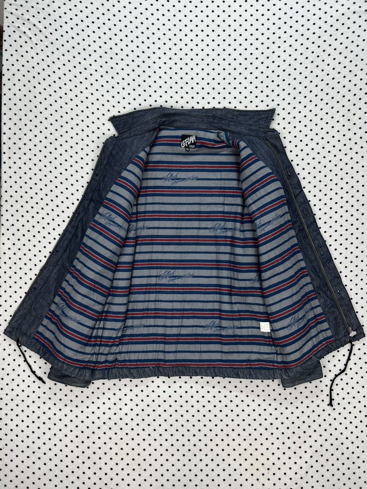 Japanese Brand Leflah Blanket Denim Jacket Size US XL / EU 56 / 4 - 7 Thumbnail