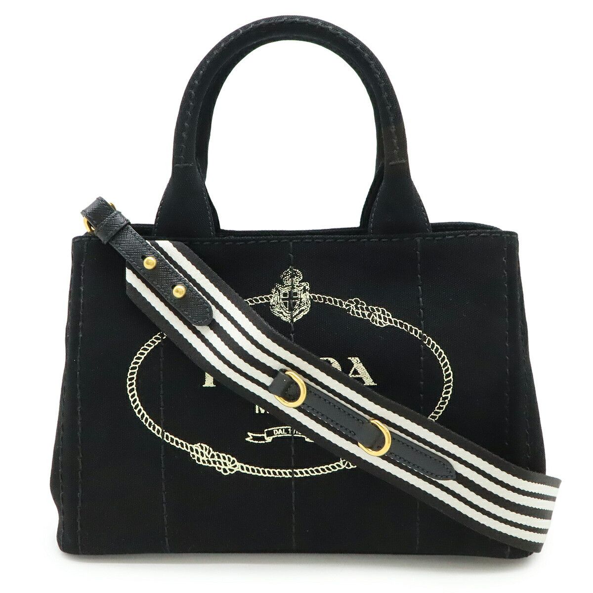 Prada Prada Prada CANAPA Canvas 2way Bag Canvas Shoulder Bag 1BG439 DUTY FREE for USA Size ONE SIZE - 1 Thumbnail