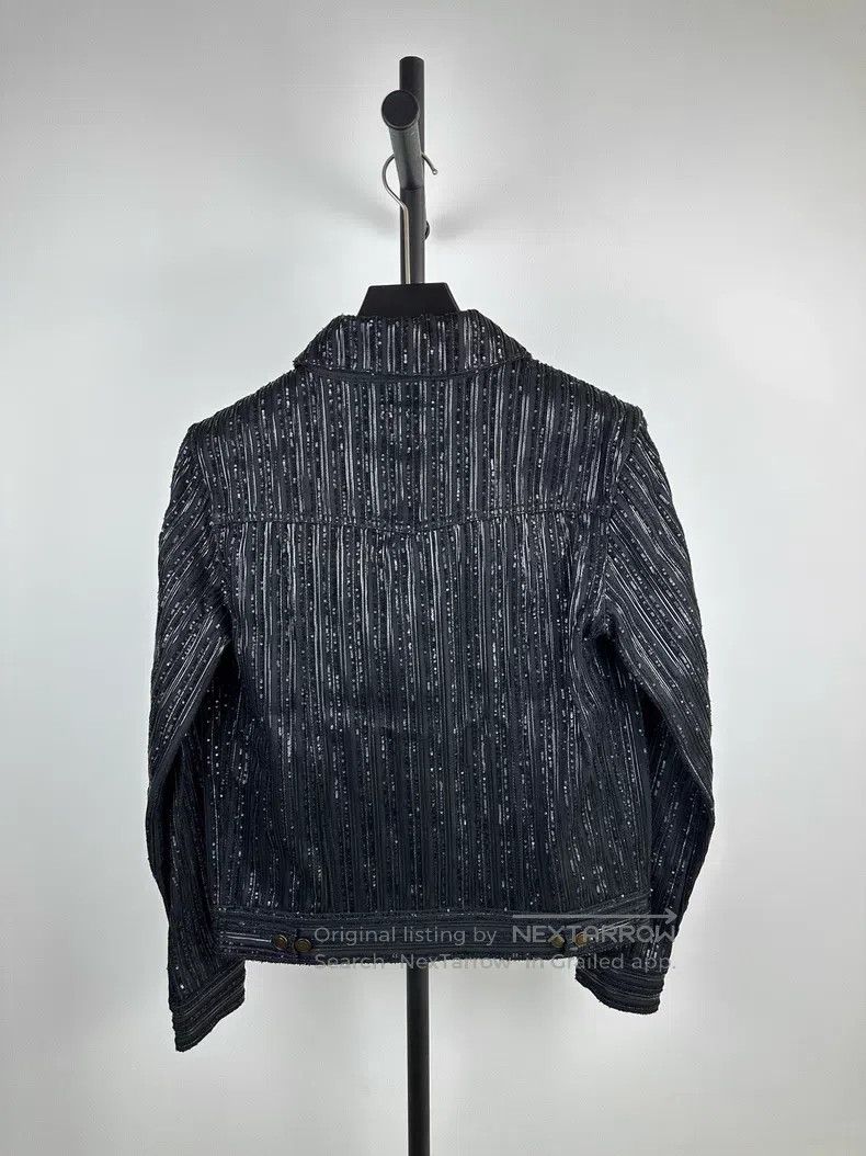Saint Laurent Paris Saint Laurent Paris Sequined Beaded Denim Jacket Size US M / EU 48-50 / 2 - 2 Thumbnail