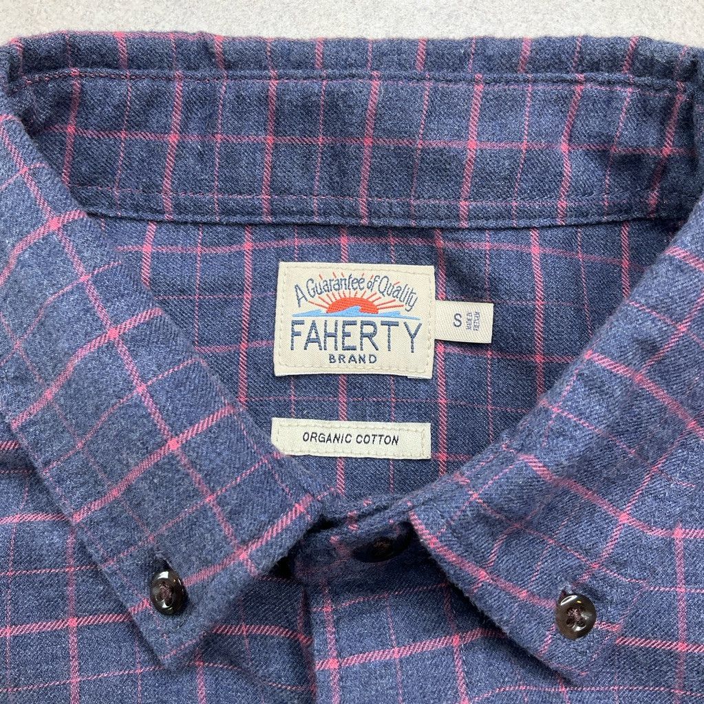 Faherty Faherty Featherweight Flannel Small Button Up Long Sleeve Size US S / EU 44-46 / 1 - 5 Thumbnail