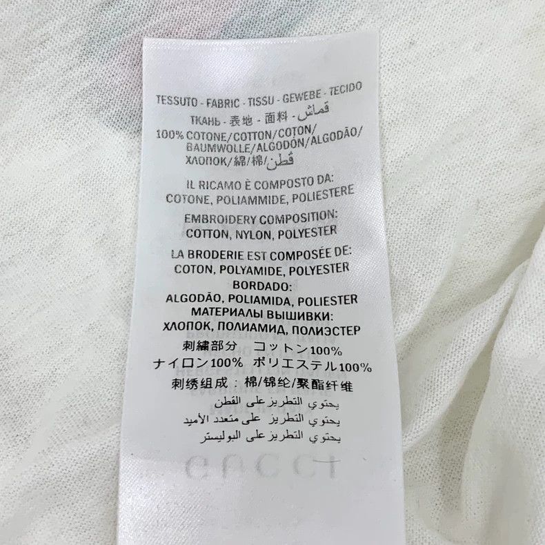 Gucci Gucci Logo letter print round neck white vandal style cotto Size US S / EU 44-46 / 1 - 7 Thumbnail