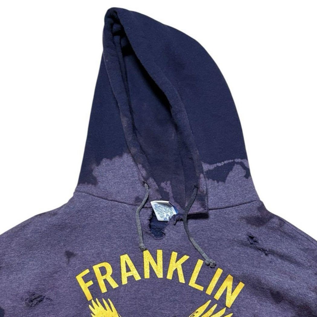 Russell Athletic 1990s RUSSELL ATHLETIC DESTROYED BLEACH HOODIE Size US L / EU 52-54 / 3 - 2 Thumbnail