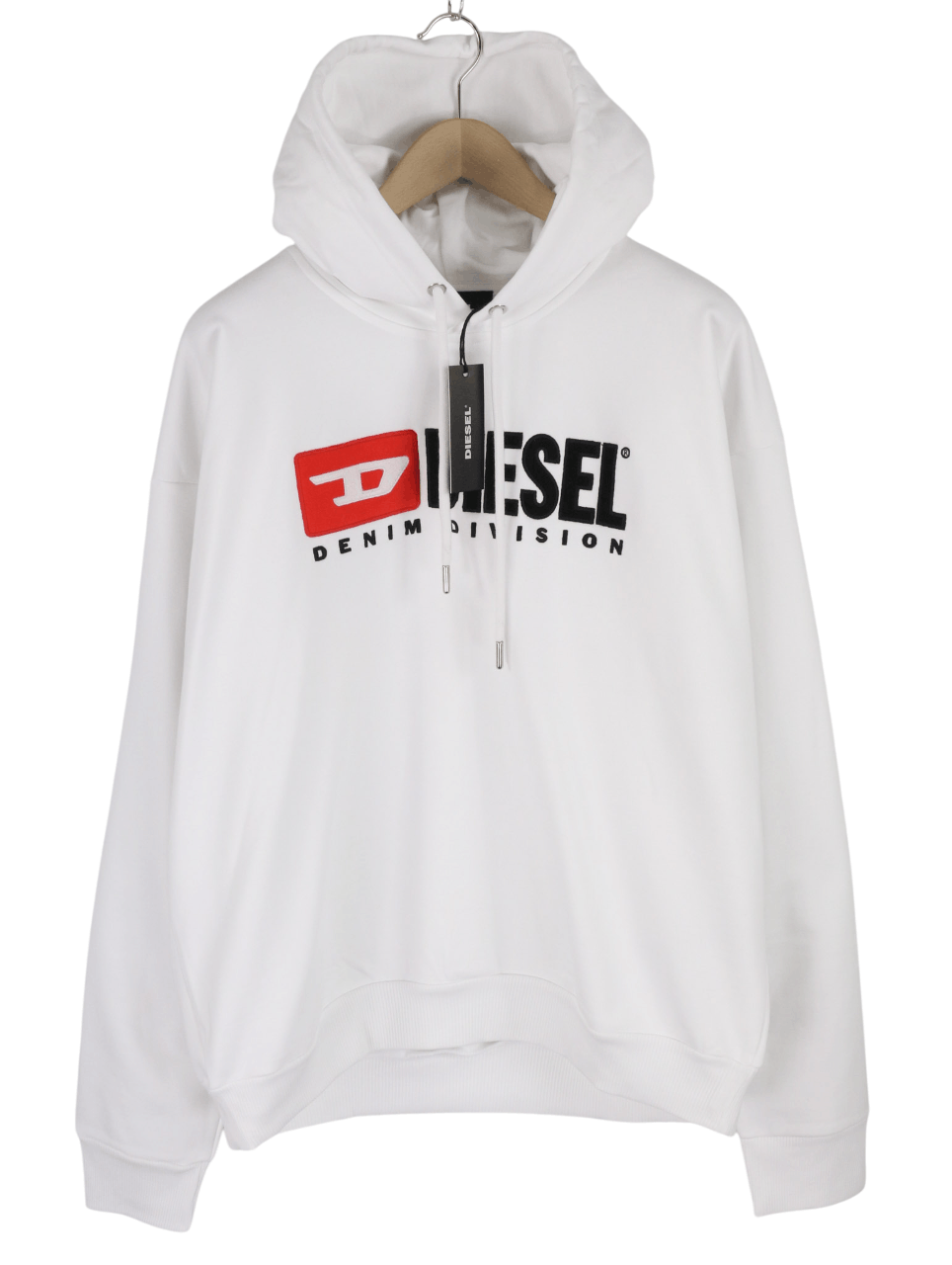 Diesel S-Division Men Hoodie XL White Pullover Oversized 40114 Size US XL / EU 56 / 4 - 1 Thumbnail