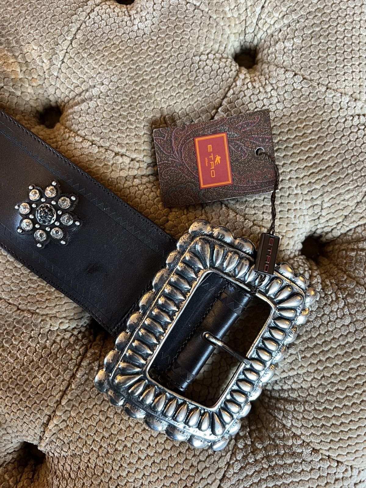 Etro Etro leather belt (catwalk sample) Size ONE SIZE - 2 Thumbnail