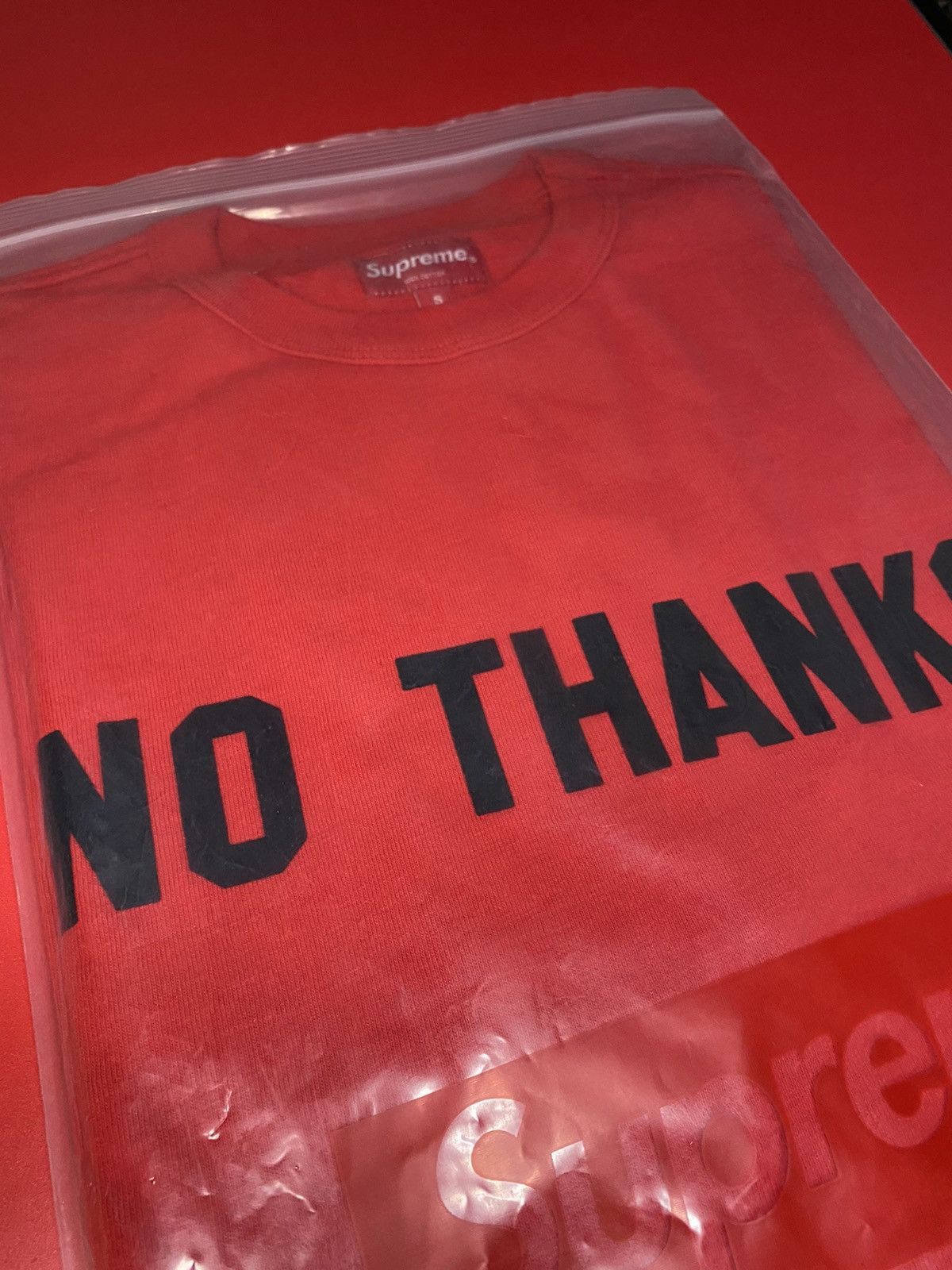 Supreme Supreme No Thanks tee Size US S / EU 44-46 / 1 - 3 Thumbnail