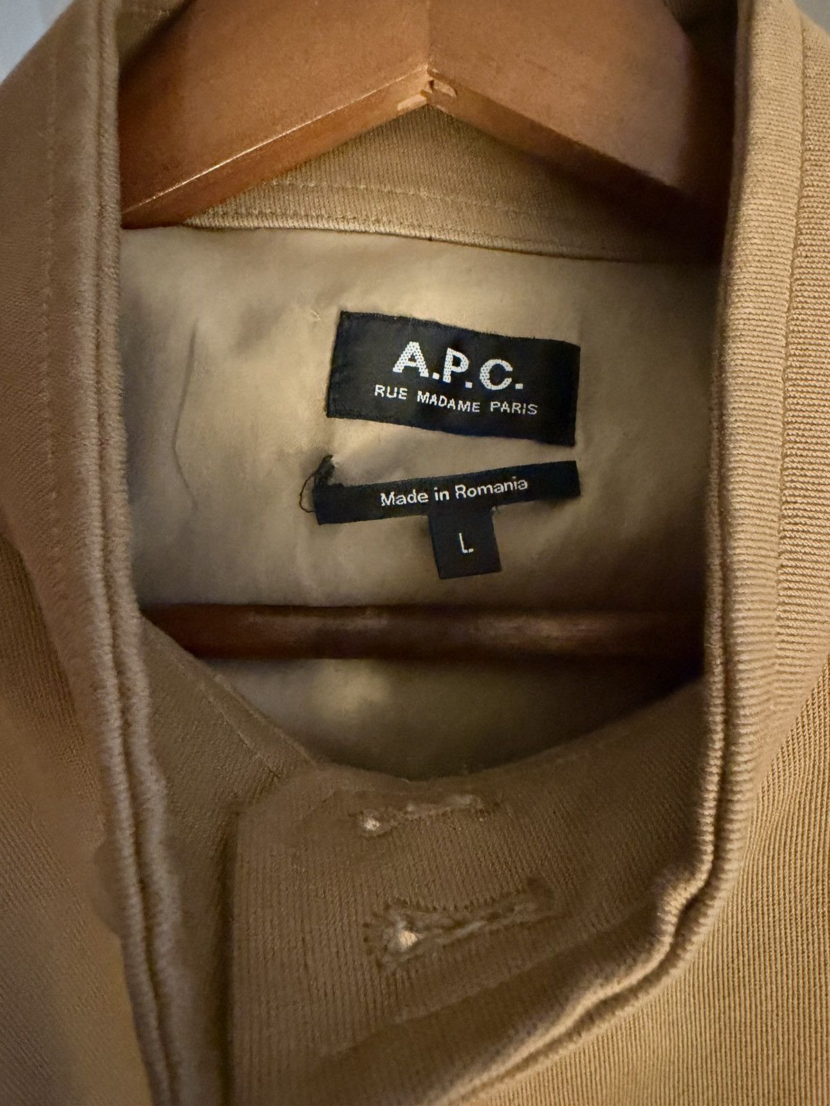 A.P.C. A.P.C. Light Beige Jacket Size US L / EU 52-54 / 3 - 3 Thumbnail