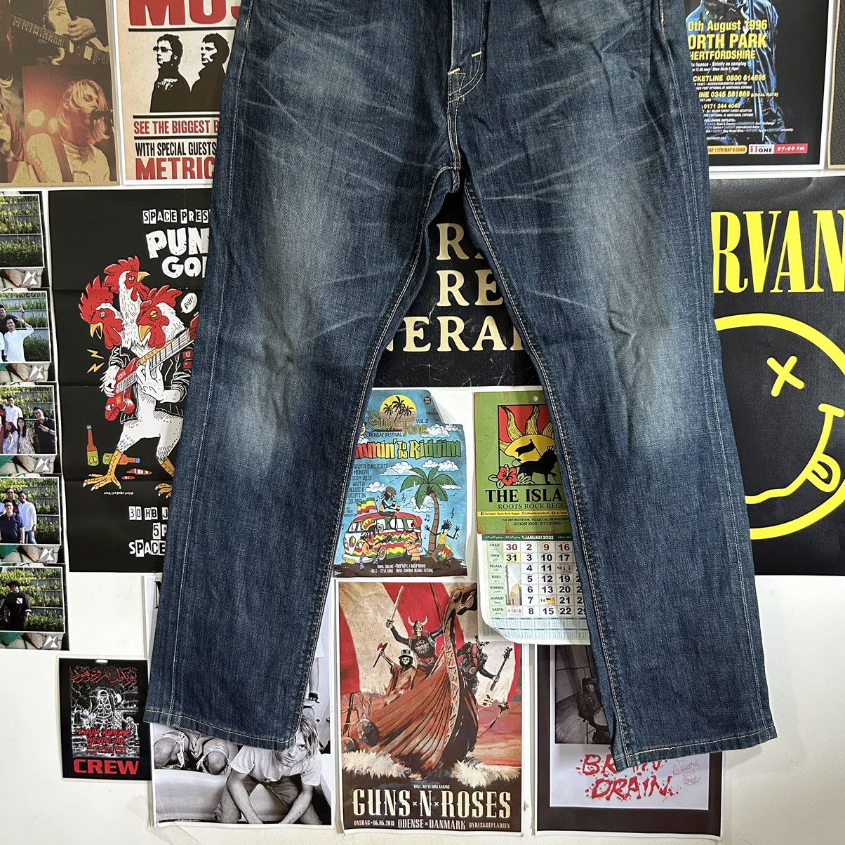 Lee Vintage Lee 101 Regular Narrow Japanese Distressed Denim Size US 30 / EU 46 - 3 Thumbnail