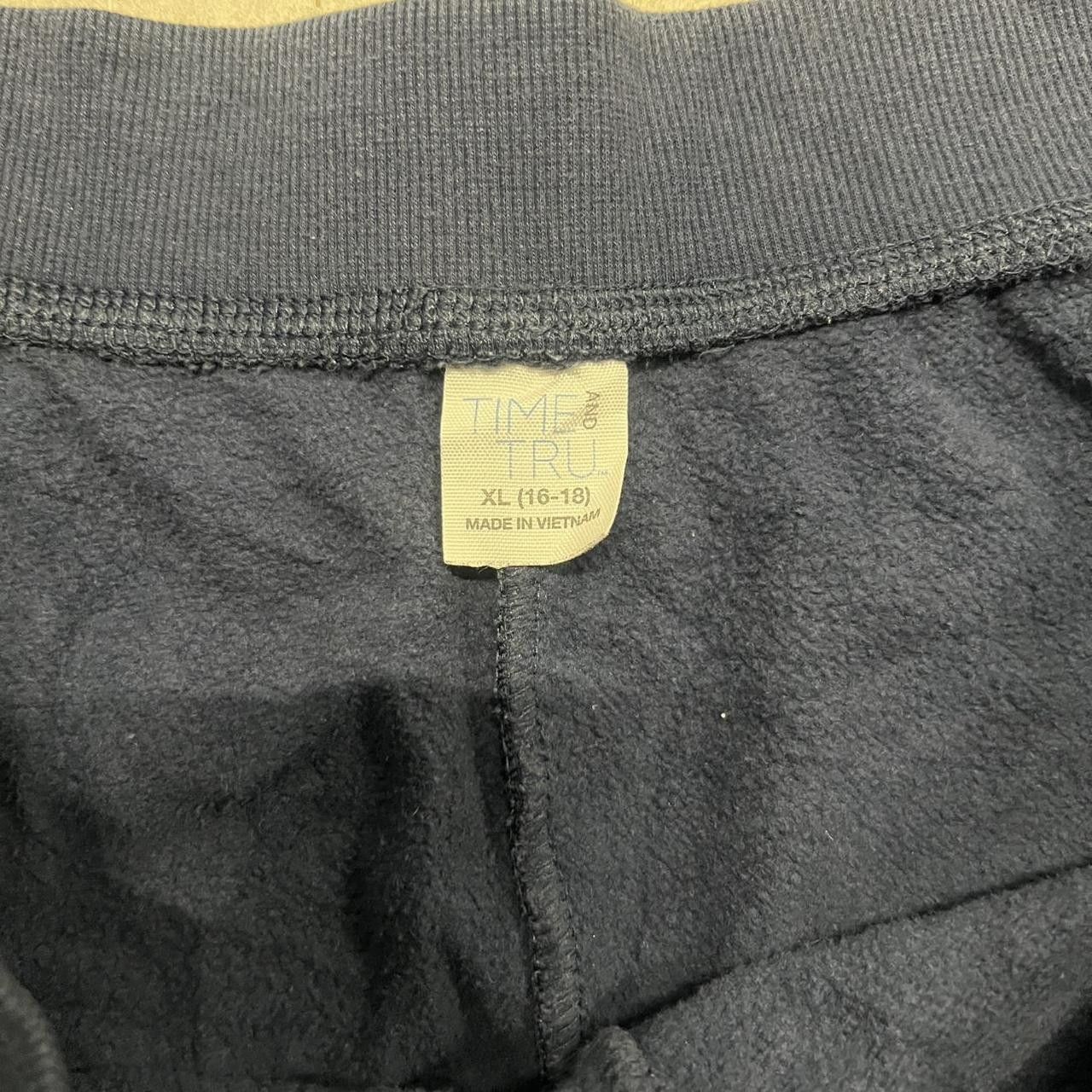 Vintage Crazy Vintage Y2K/2000s Baggy Wide Leg Navy Blue Sweatpants with adjustable waistband and pockets! Size US 38 / EU 54 - 7 Thumbnail
