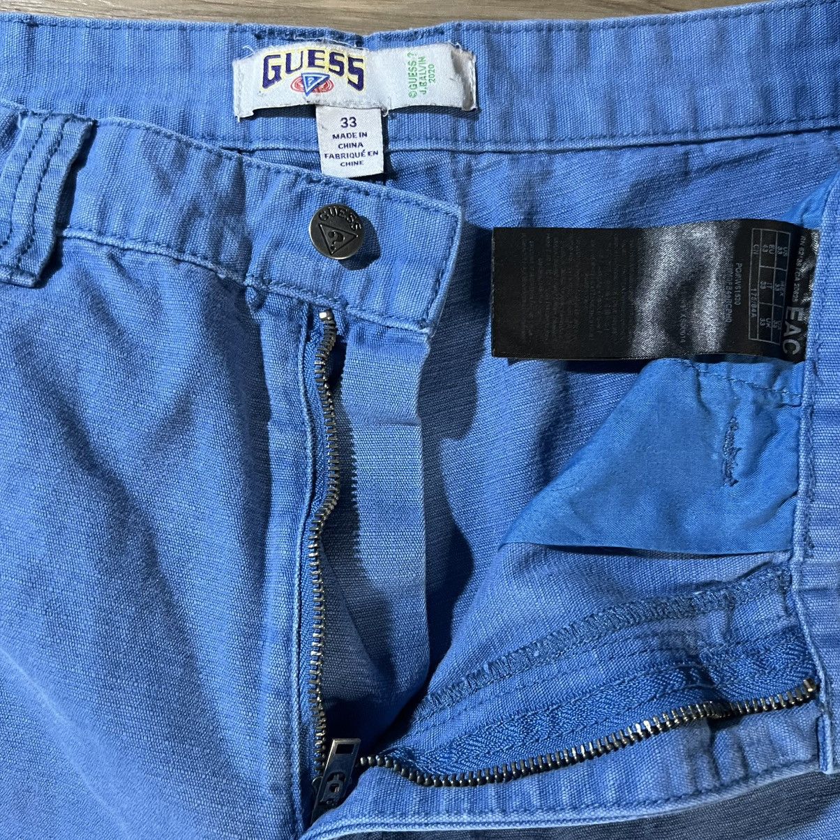 Guess × J Balvin Guess J Balvin Cargo Pants Blue Ripstop 2020 Rainbow Logo Size US 33 - 5 Thumbnail