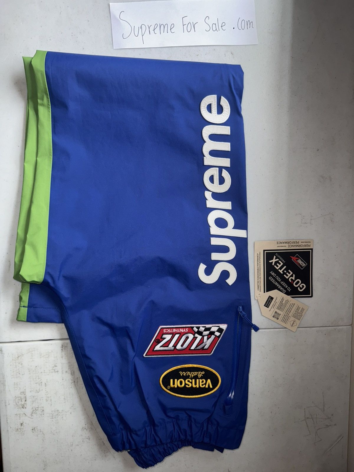 Supreme × Vanson Leathers Supreme Vanson Leathers GORE-TEX Track Pant Size US 30 / EU 46 - 5 Thumbnail