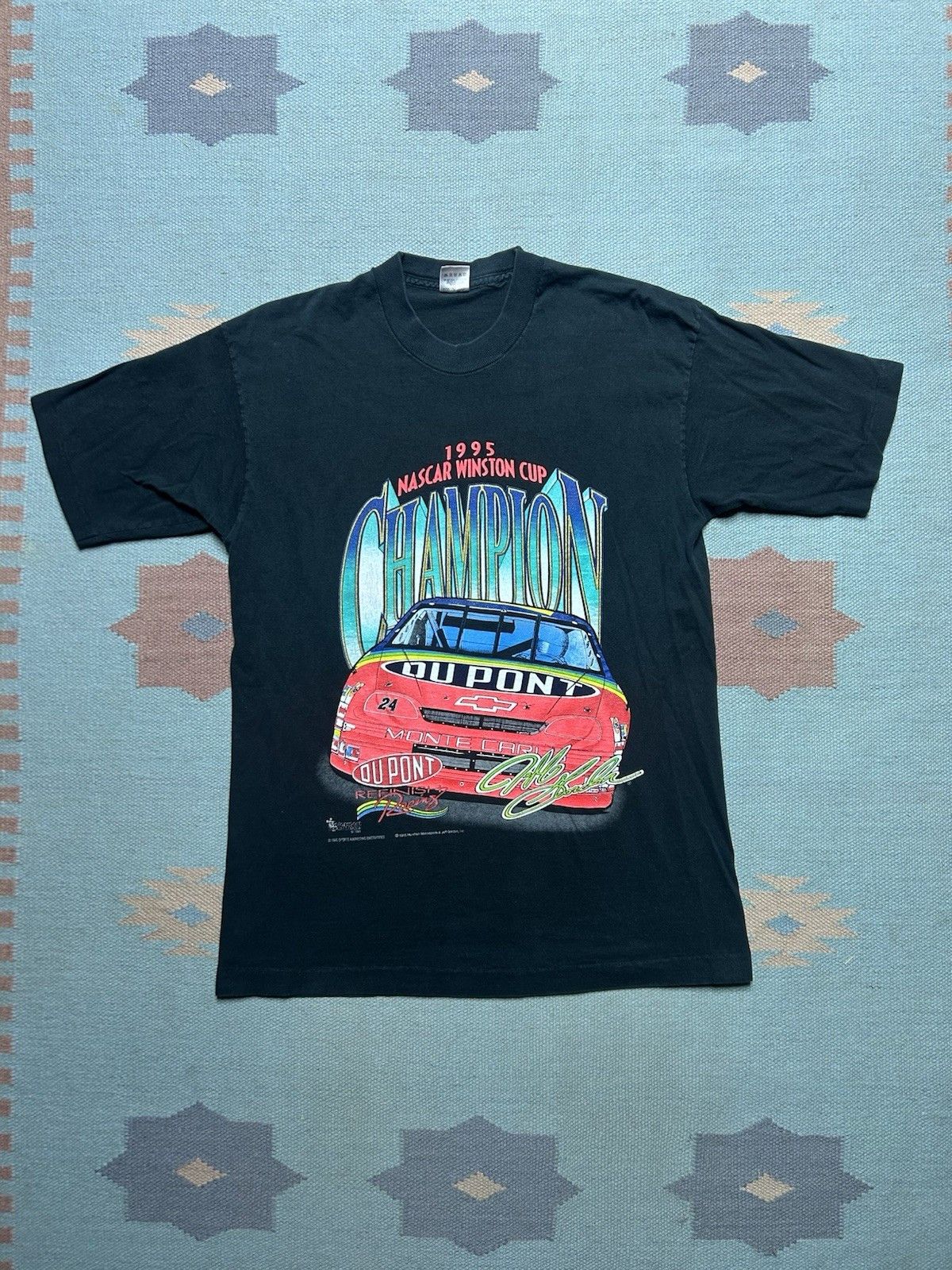 Vintage Vtg 90s t shirt 1995 Winston cup nascar Jeff Gordon large Size US L / EU 52-54 / 3 - 1 Thumbnail