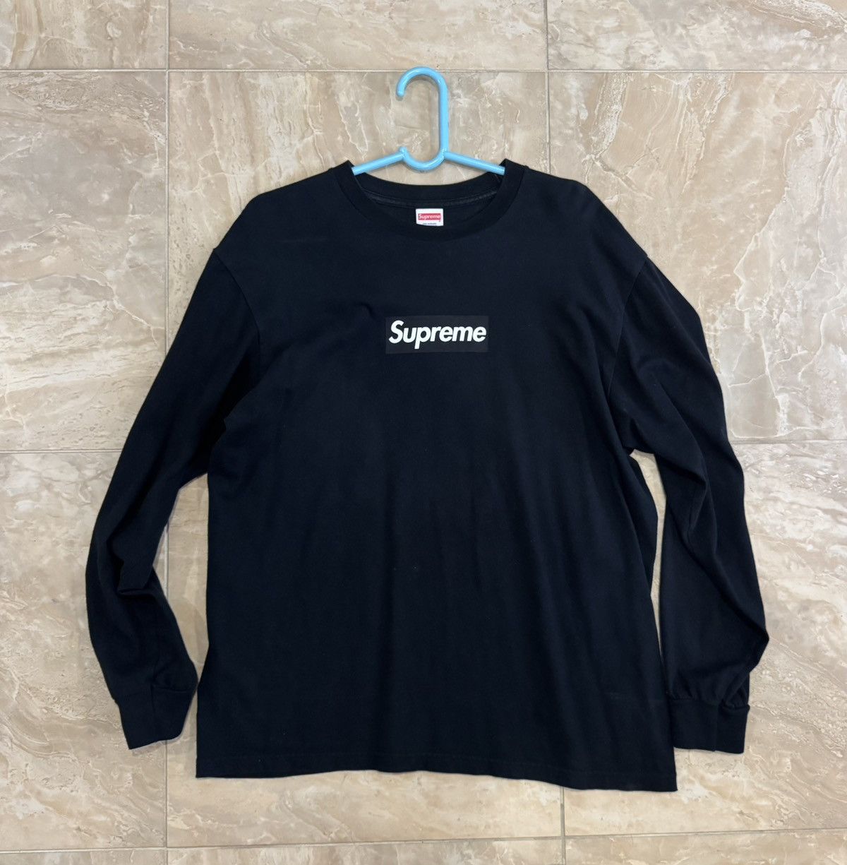 Supreme Box Logo store Long Sleeve Shirt Pine Green Sz M Made In USA