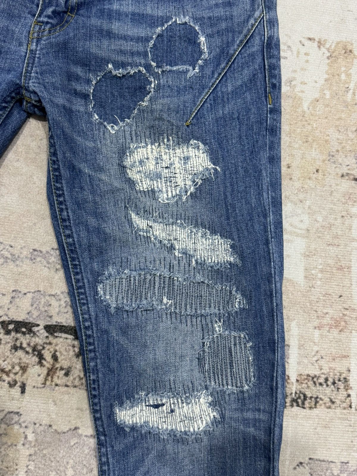 Japanese Brand NumberNine X Nano universe distress denim jeans Size US 30 / EU 46 - 3 Thumbnail
