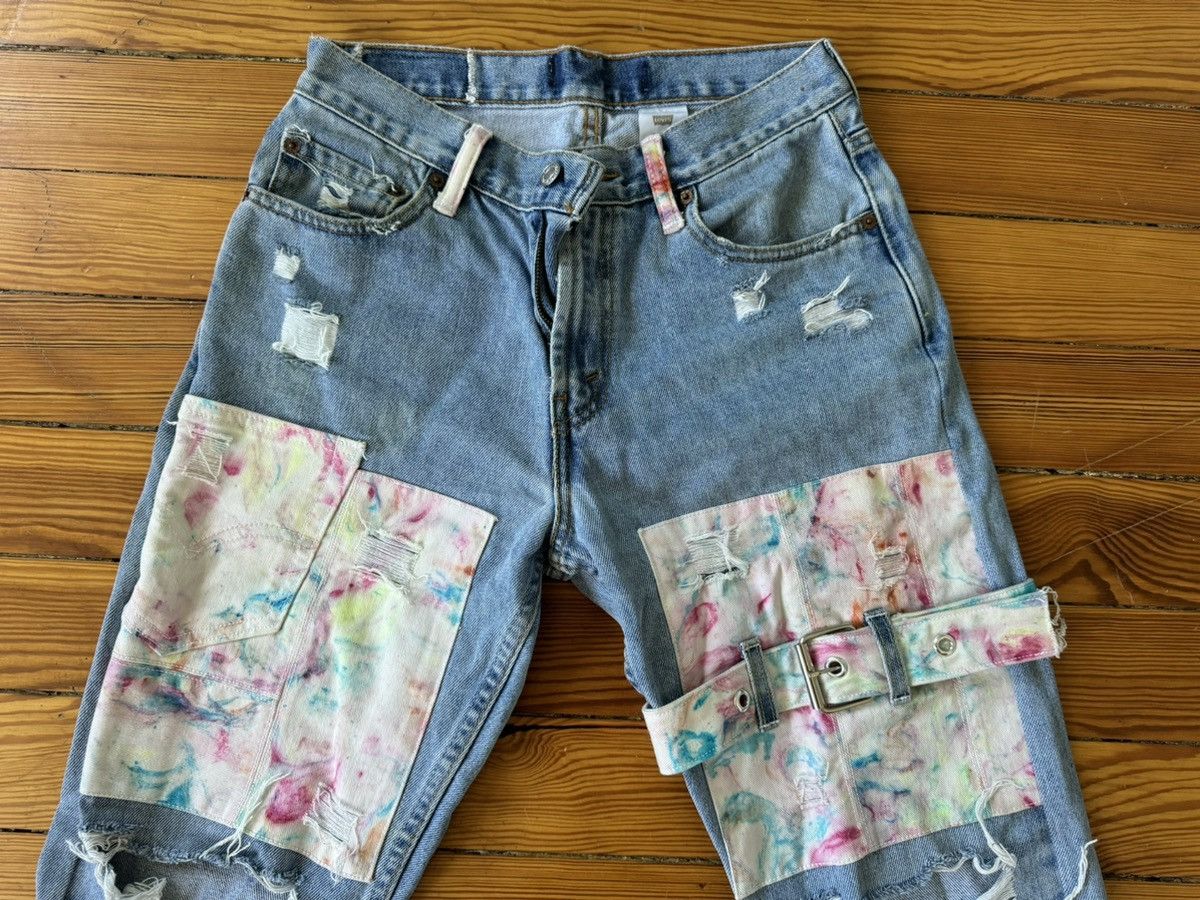 Other OG Dasyori Yori Jeans Marble Dye Denim Butterrails 5 Stripe Size US 30 / EU 46 - 3 Thumbnail