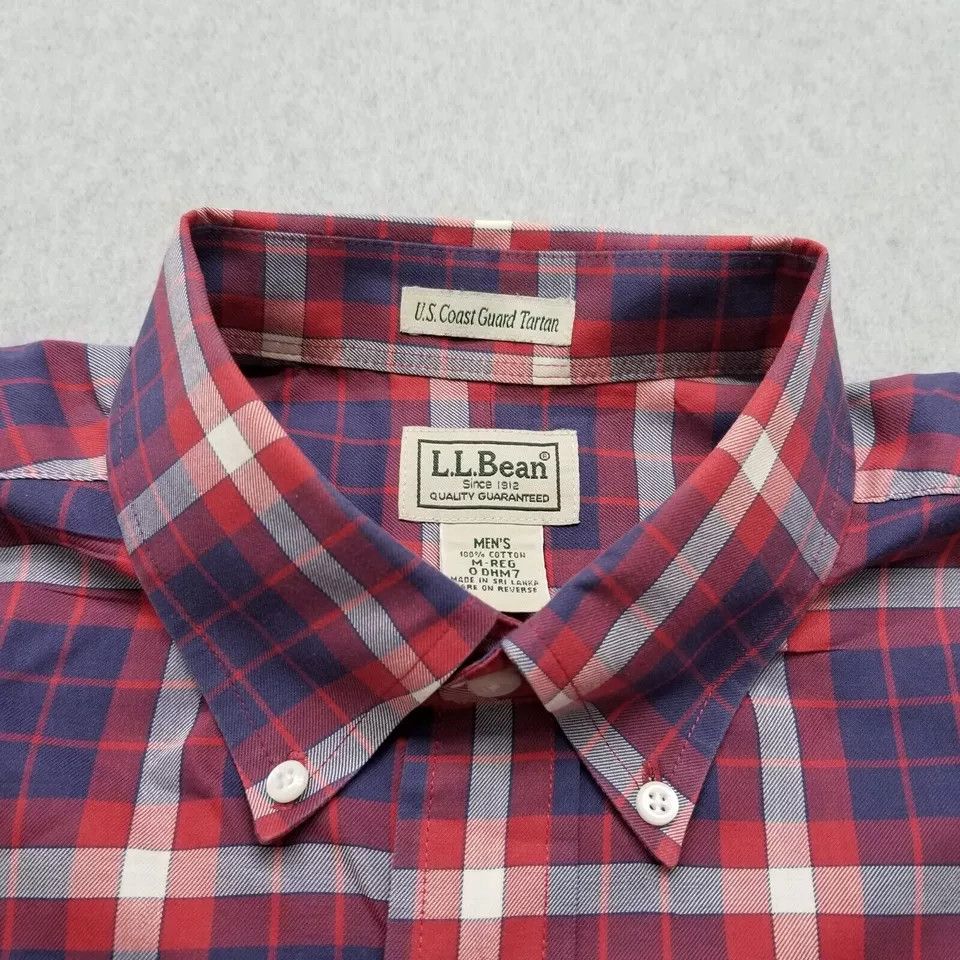 L.L. Bean LL Bean Shirt Mens Medium Plaid Button Up Casual Oversized Size US M / EU 48-50 / 2 - 8 Thumbnail