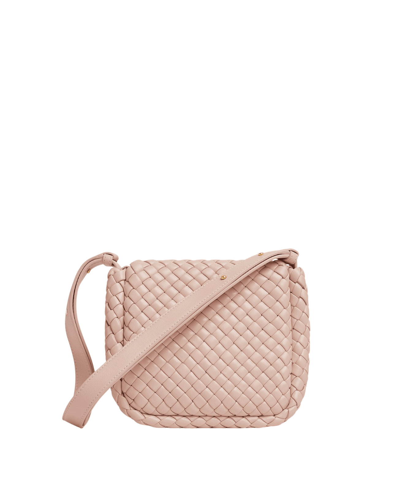 BOTTEGA VENETA Cobble Mini Lotus Leather Shoulder Bag