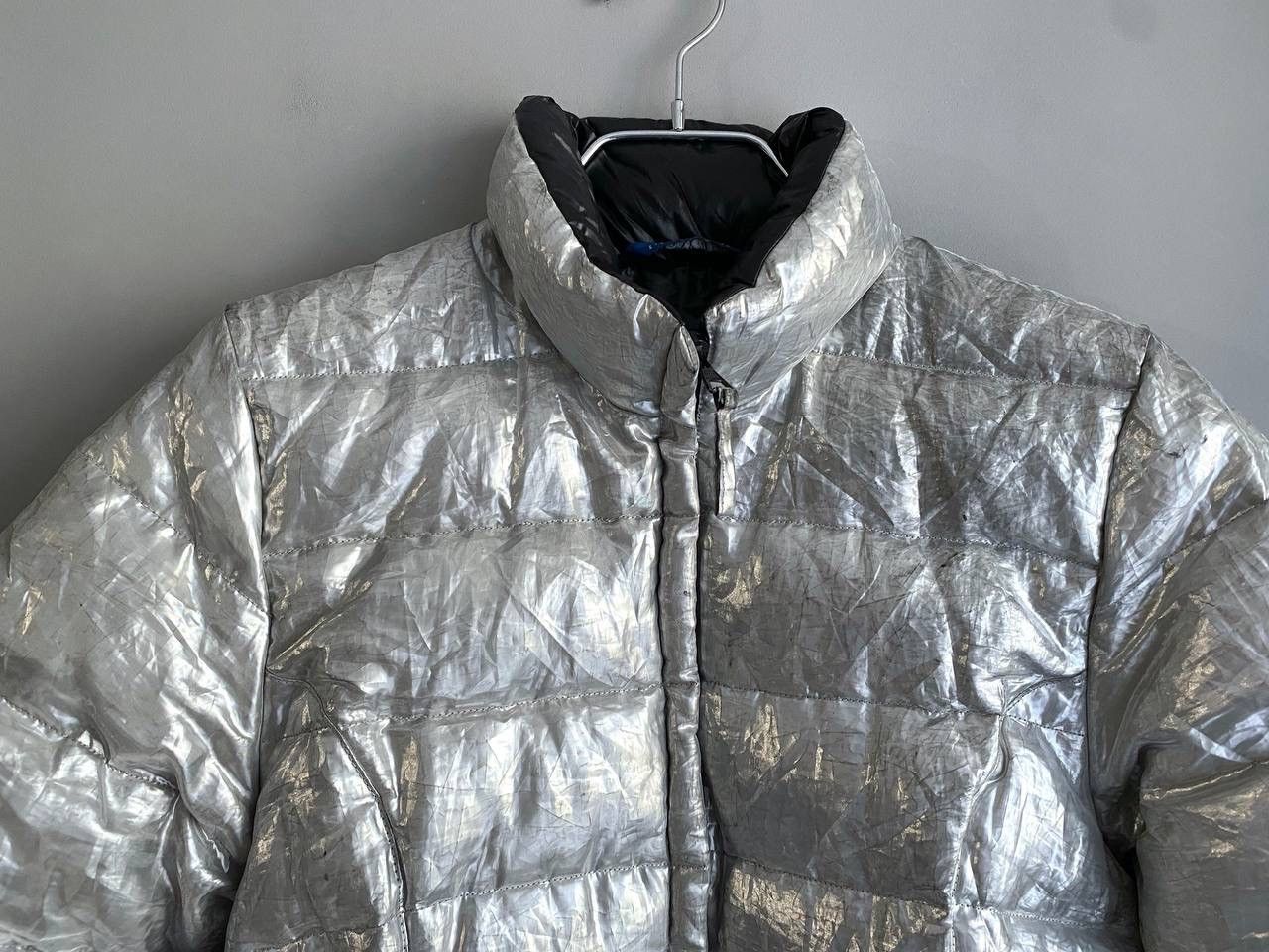 Moncler Vintage Moncler Grenoble Womens Metallic Puffer Jacket Sz 40 Size S / US 4 / IT 40 - 3 Thumbnail