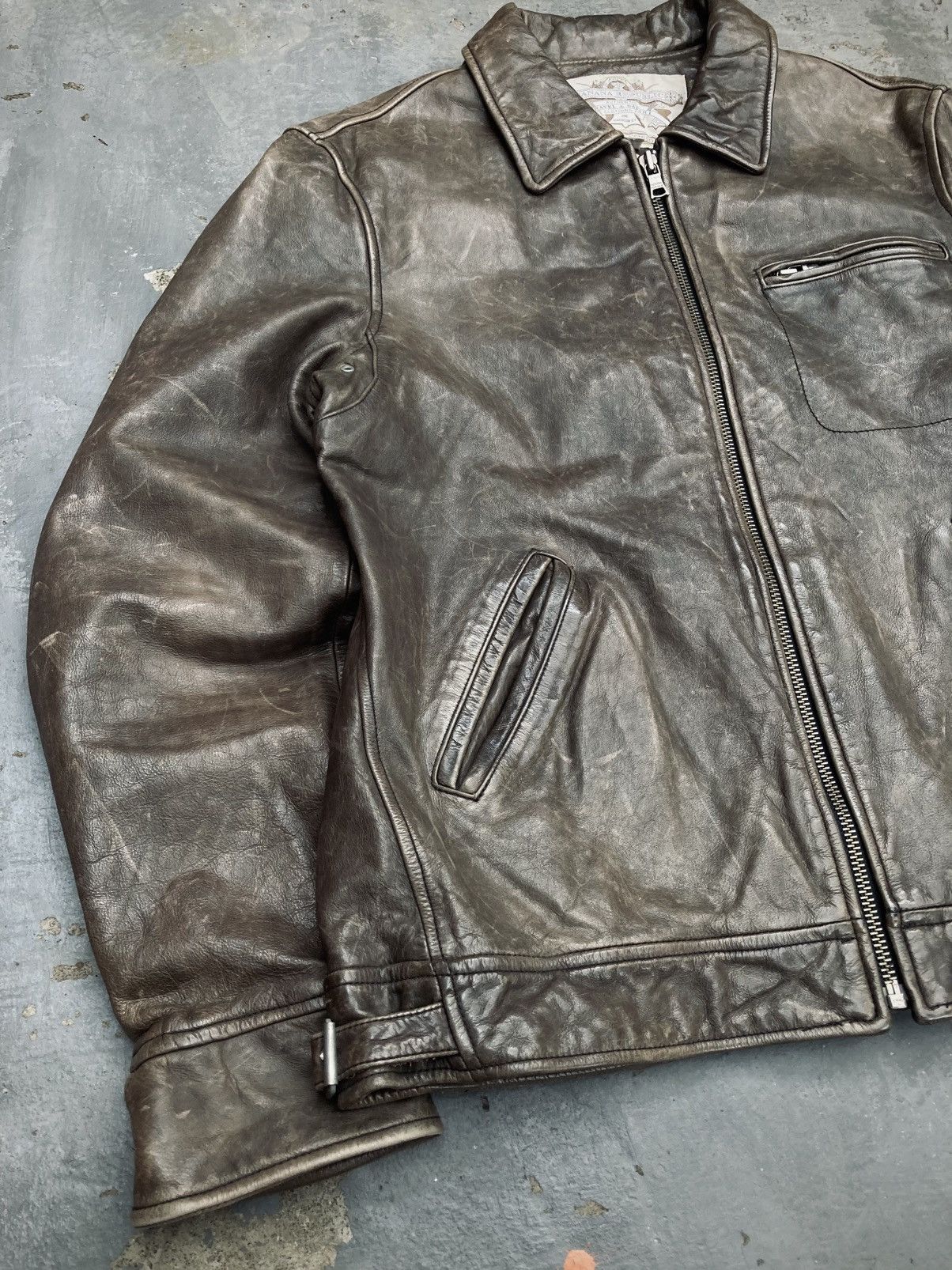 Banana Republic Vintage Banana Republic Leather Flight Jacket Size US S / EU 44-46 / 1 - 2 Thumbnail