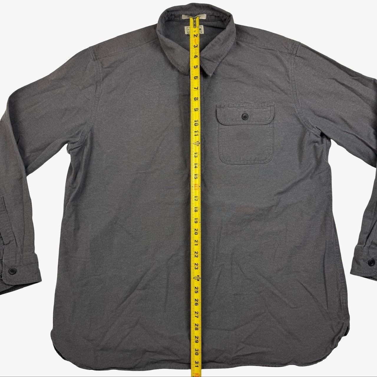 L.L. Bean L.L. Bean Men's Canvas L/S Button Shirt Gray • XL Size US XL / EU 56 / 4 - 4 Thumbnail