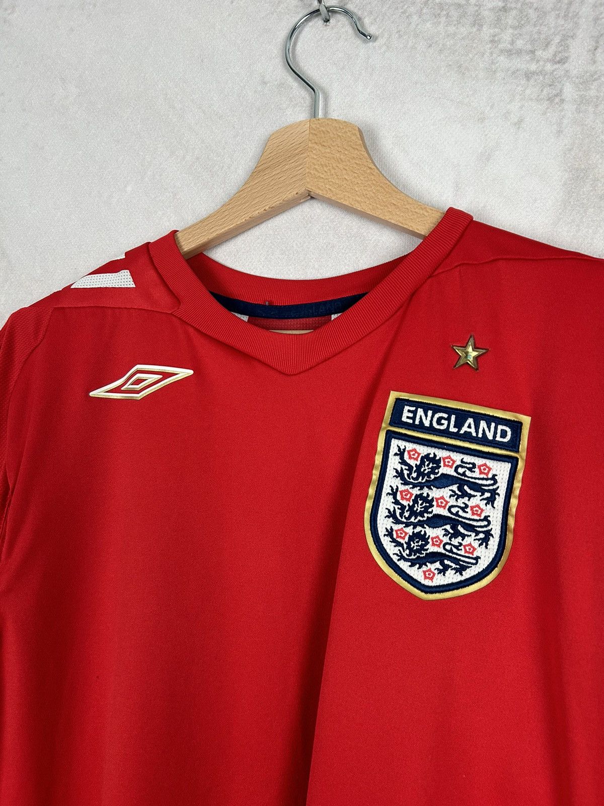 Vintage Vintage England Soccer Jersey Football Retro Umbro 90s Y2K Size US L / EU 52-54 / 3 - 3 Thumbnail