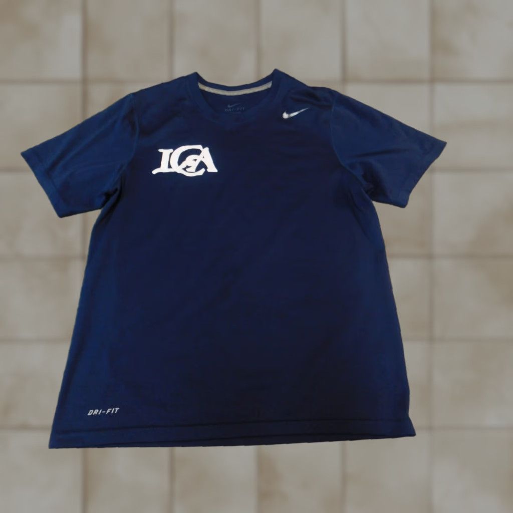 Nike Nike T Shirt Mens S Blue Dri Fit logo graphic Size US S / EU 44-46 / 1 - 1 Thumbnail