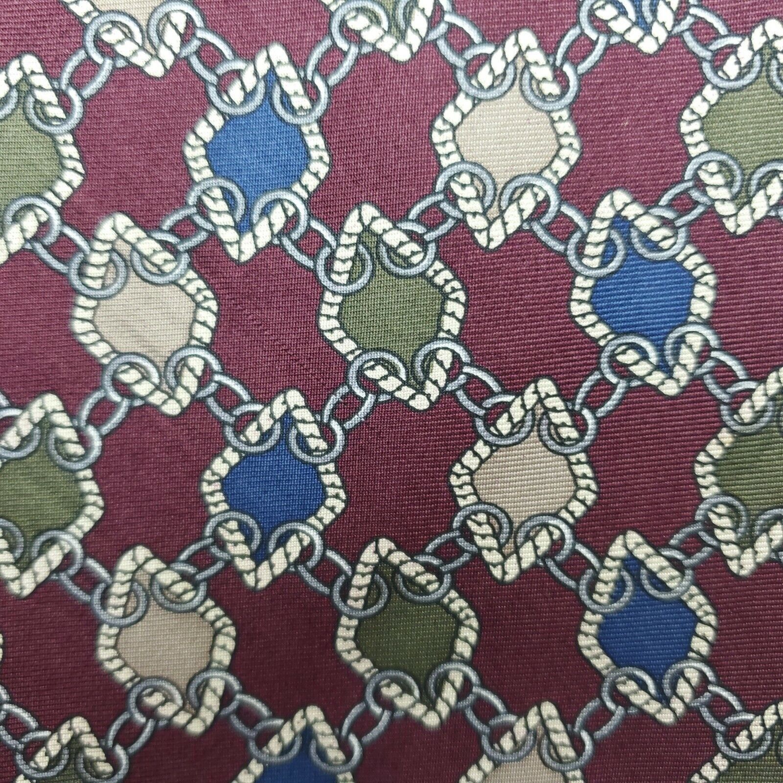 Robert Stock Robert Stock Red Geometric Silk Tie Short Size ONE SIZE - 2 Thumbnail