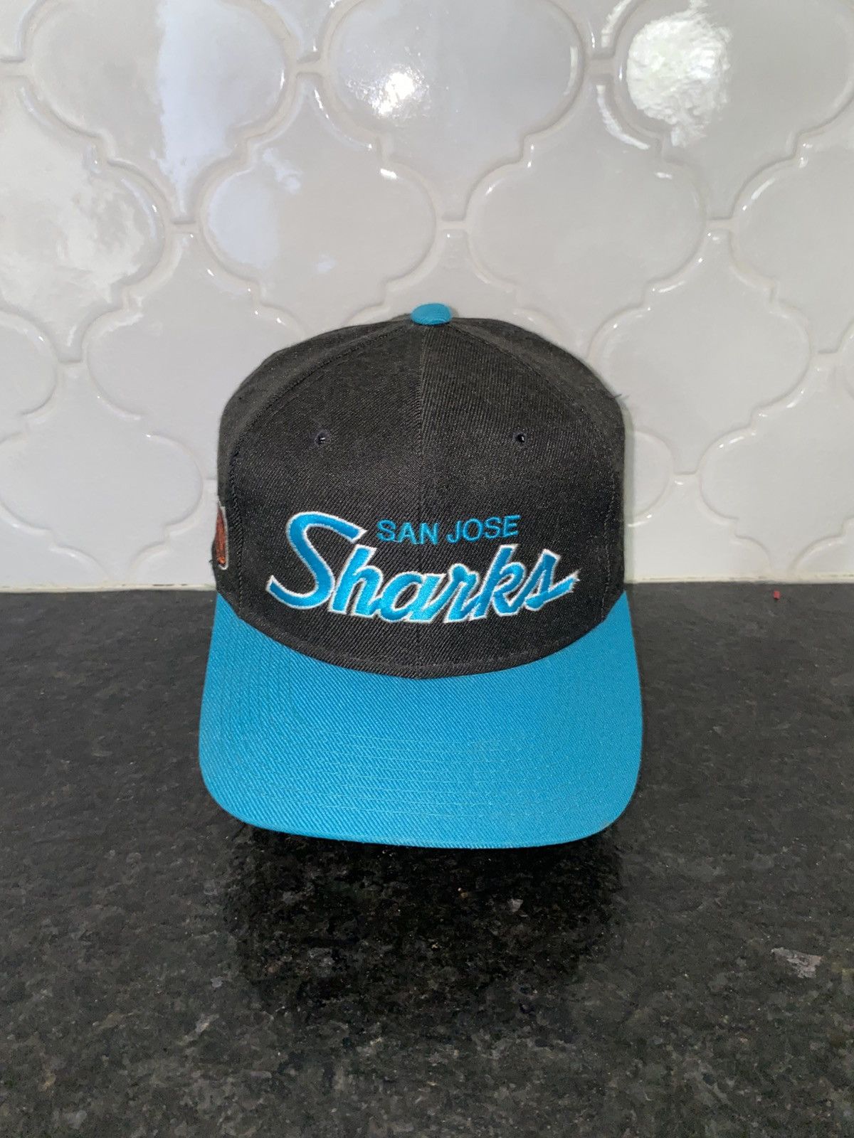 Sports Specialties Vintage 90s Sports specialties San Jose sharks wool script Size ONE SIZE - 1 Thumbnail