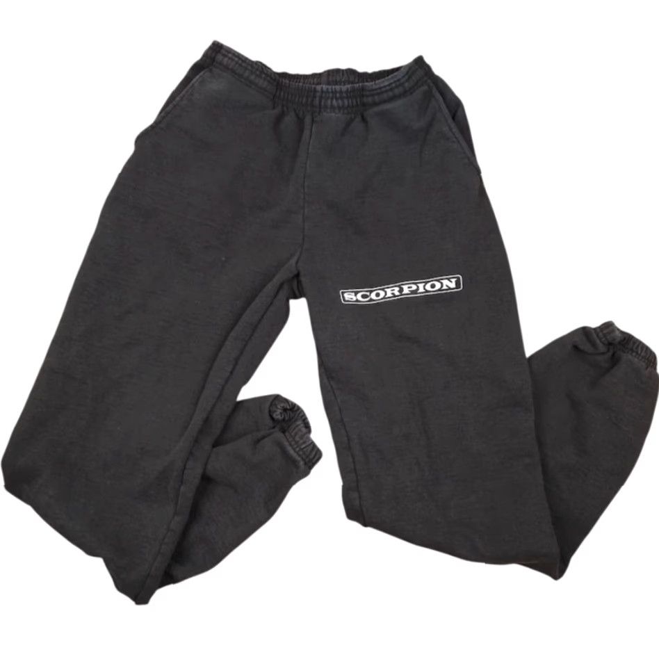 Los Angeles Apparel VINTAGE Drake X Scorpion Sweatpants Mens Small Black Sweatpants Hip Hop Music Streetwear USA Size US 29 - 2 Thumbnail