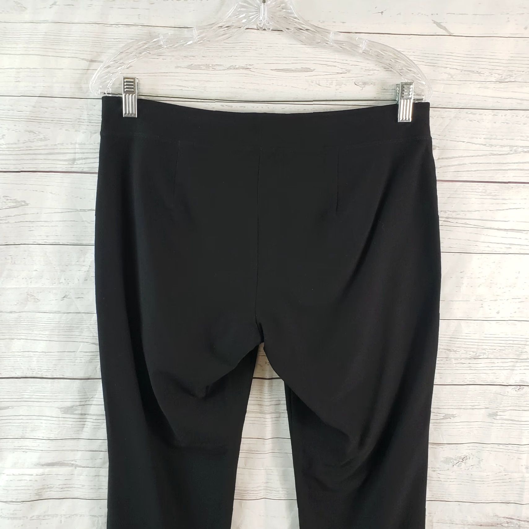 Eileen Fisher Eileen Fisher Womens Cropped Pull On Pants Sz Small Black Mid Rise Size 28" / US 6 / IT 42 - 4 Thumbnail
