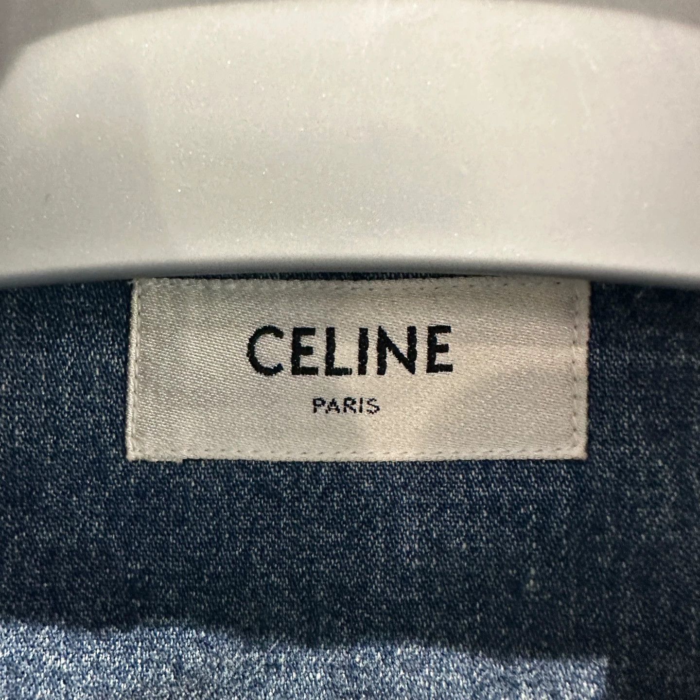 Celine Celine Triomphe Embroidered Pocket Denim Shirt XS Cotton Size XS / US 0-2 / IT 36-38 - 3 Thumbnail