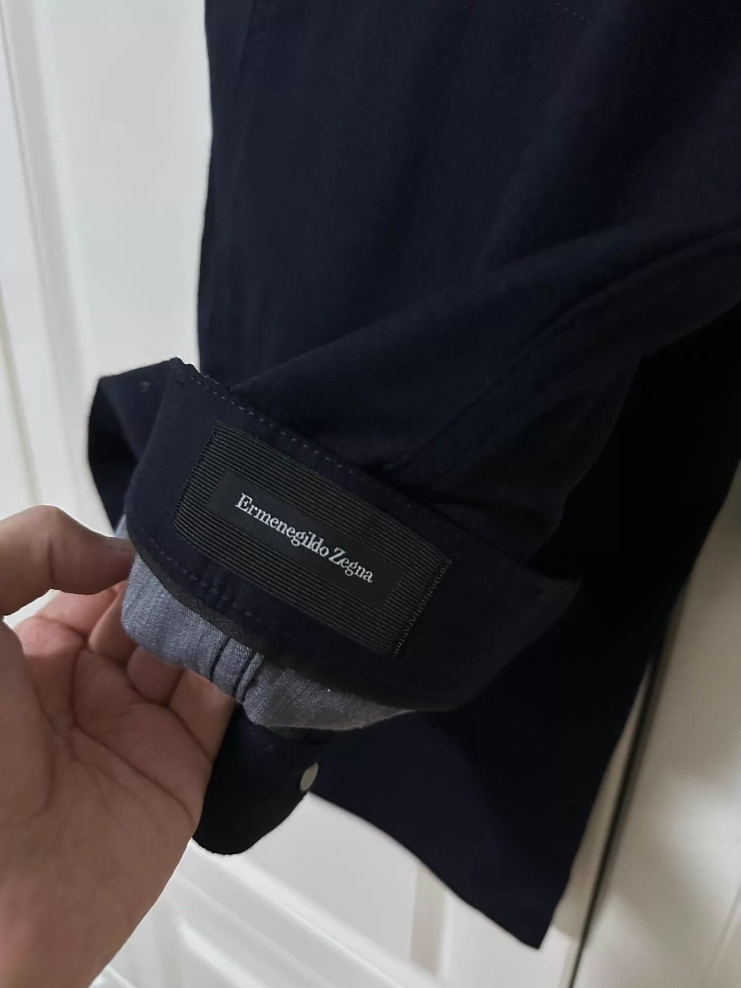 Ermenegildo Zegna Zegna 5 - Pocket Wool Flannel Semi - Business Pants Navy Size US 36 / EU 52 - 3 Thumbnail