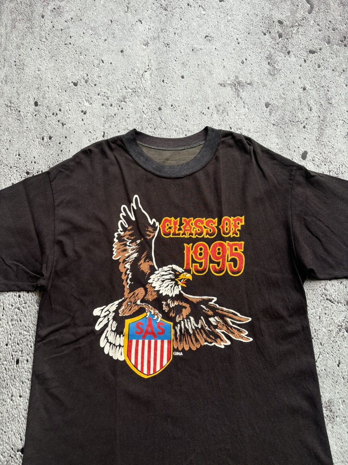 Harley Davidson Vintage 1995 Sas gina Tshirt Size US L / EU 52-54 / 3 - 4 Thumbnail