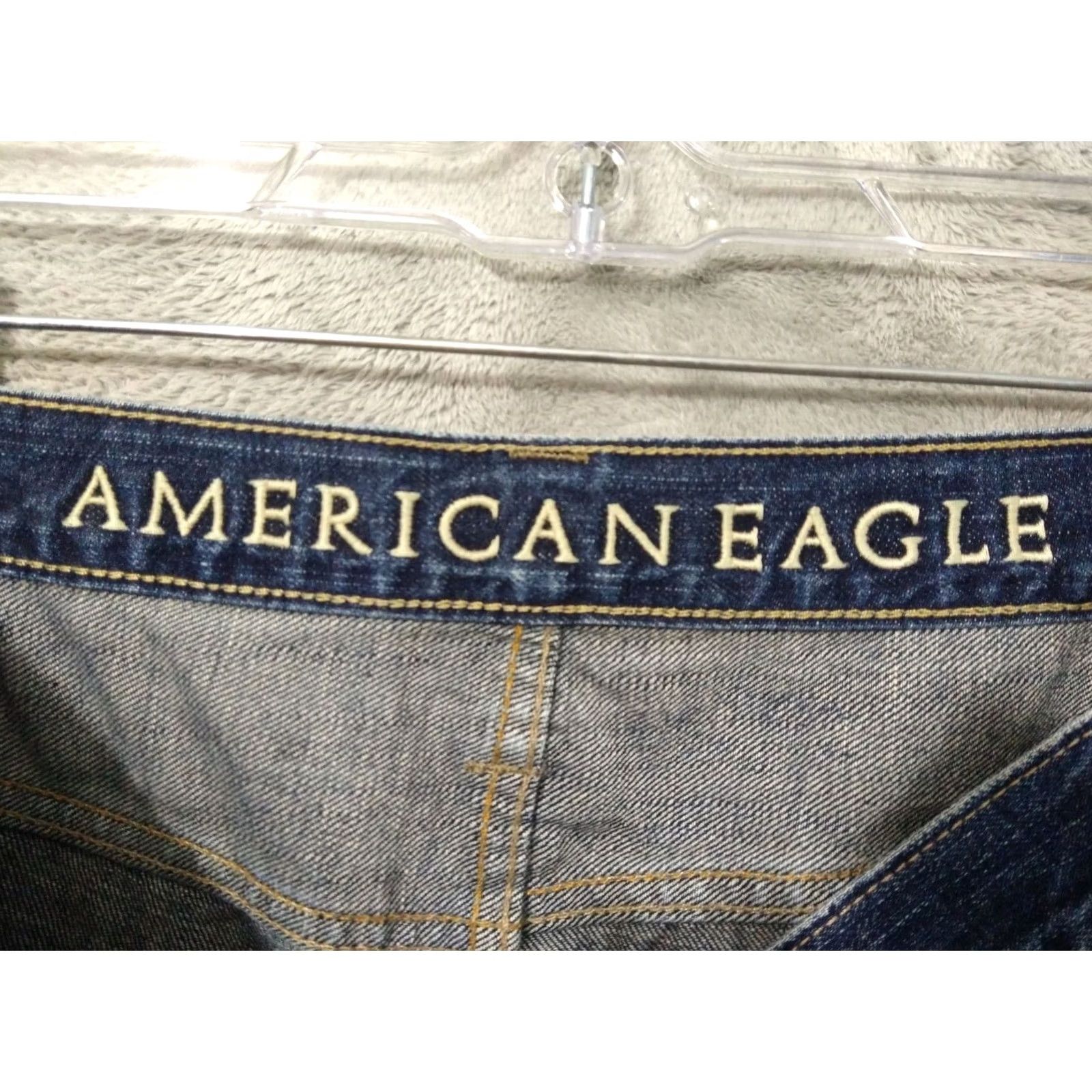 American Eagle Outfitters American Eagle Jeans Mens 36x30 Blue Denim Bootcut Mid Rise Dark Wash Size US 36 / EU 52 - 7 Thumbnail