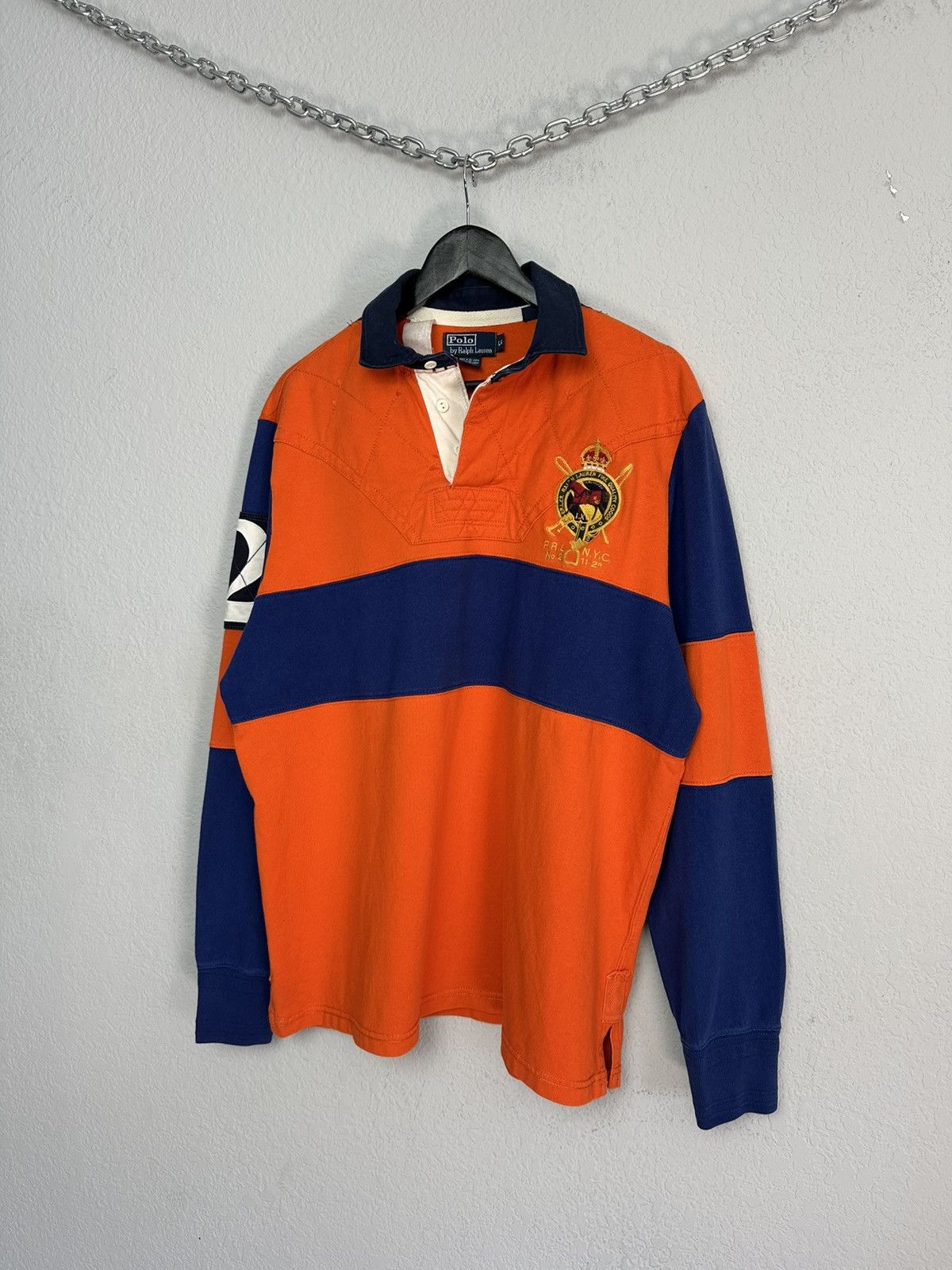 Ralph Lauren Vintage Polo Ralph Lauren Rugby Polo Long Sleeve RRL Size US L / EU 52-54 / 3 - 3 Thumbnail