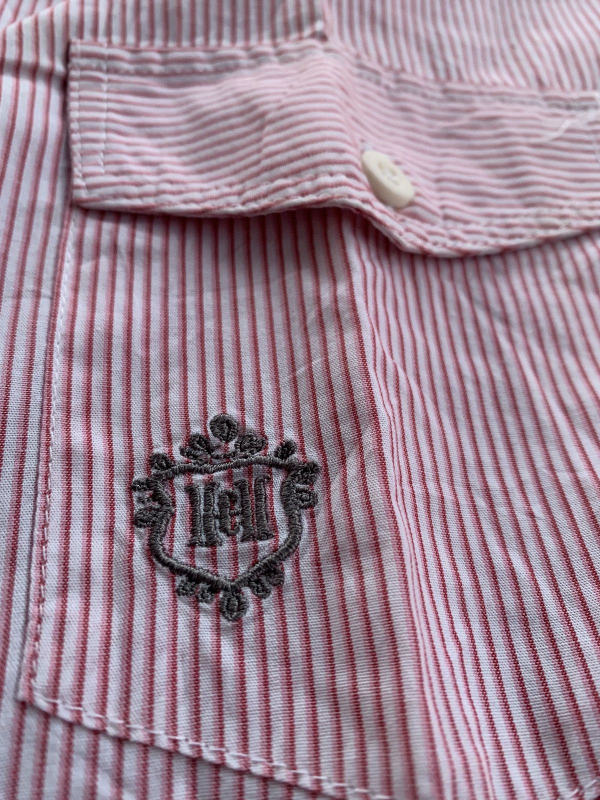 Japanese Brand Hunt City Gothic Button Shirt Soft Pink Stripe Tokyo Style Size US L / EU 52-54 / 3 - 3 Thumbnail