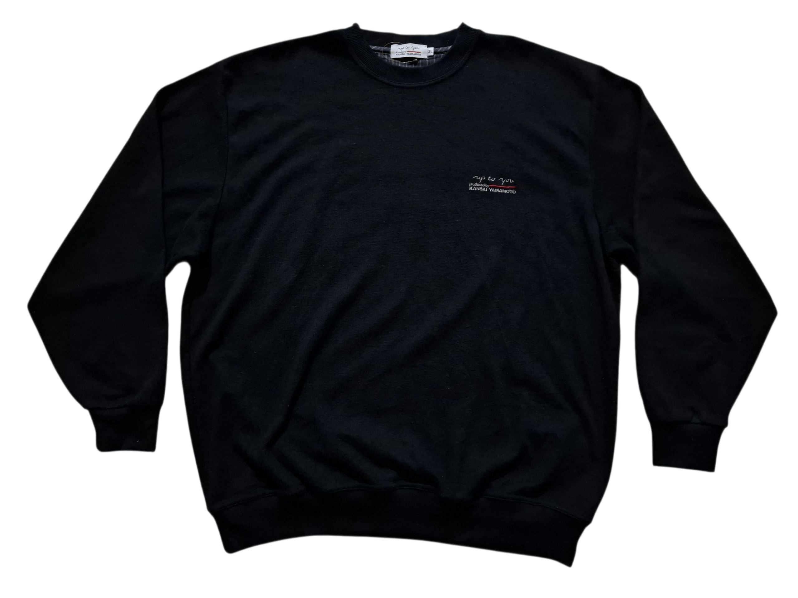 Kansai Yamamoto KANSAI YAMAMOTO "Up To You" Vintage Black Sweatshirt Jumper Size US XL / EU 56 / 4 - 1 Thumbnail