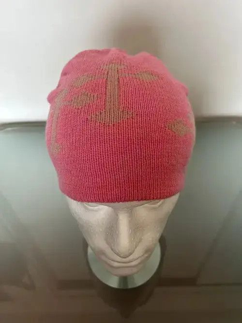 VIBE Gothic Cross Beanie (bubble gum pink) Size ONE SIZE - 3 Thumbnail